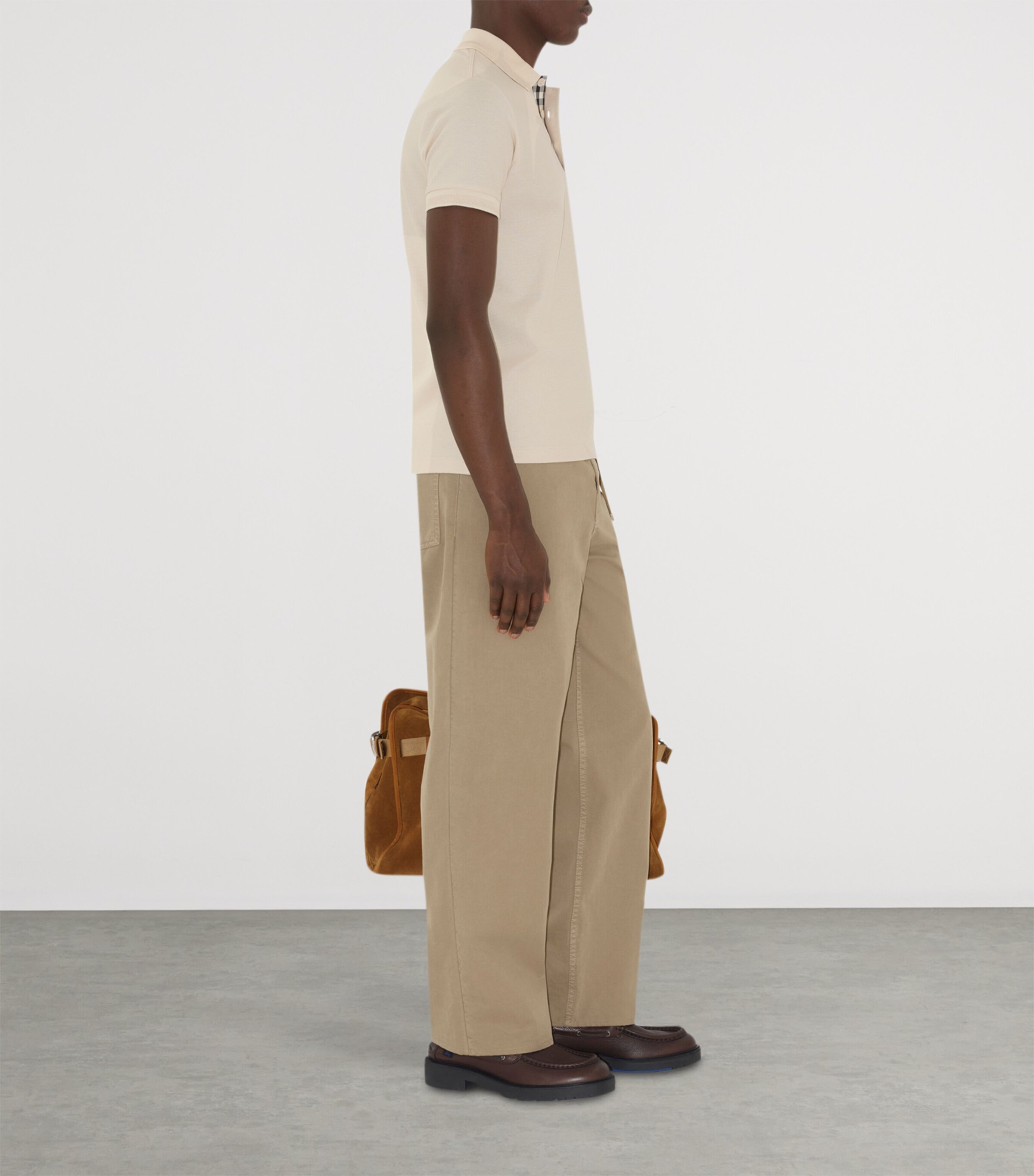 Piqué Cotton Polo Shirt CLAM Image 3