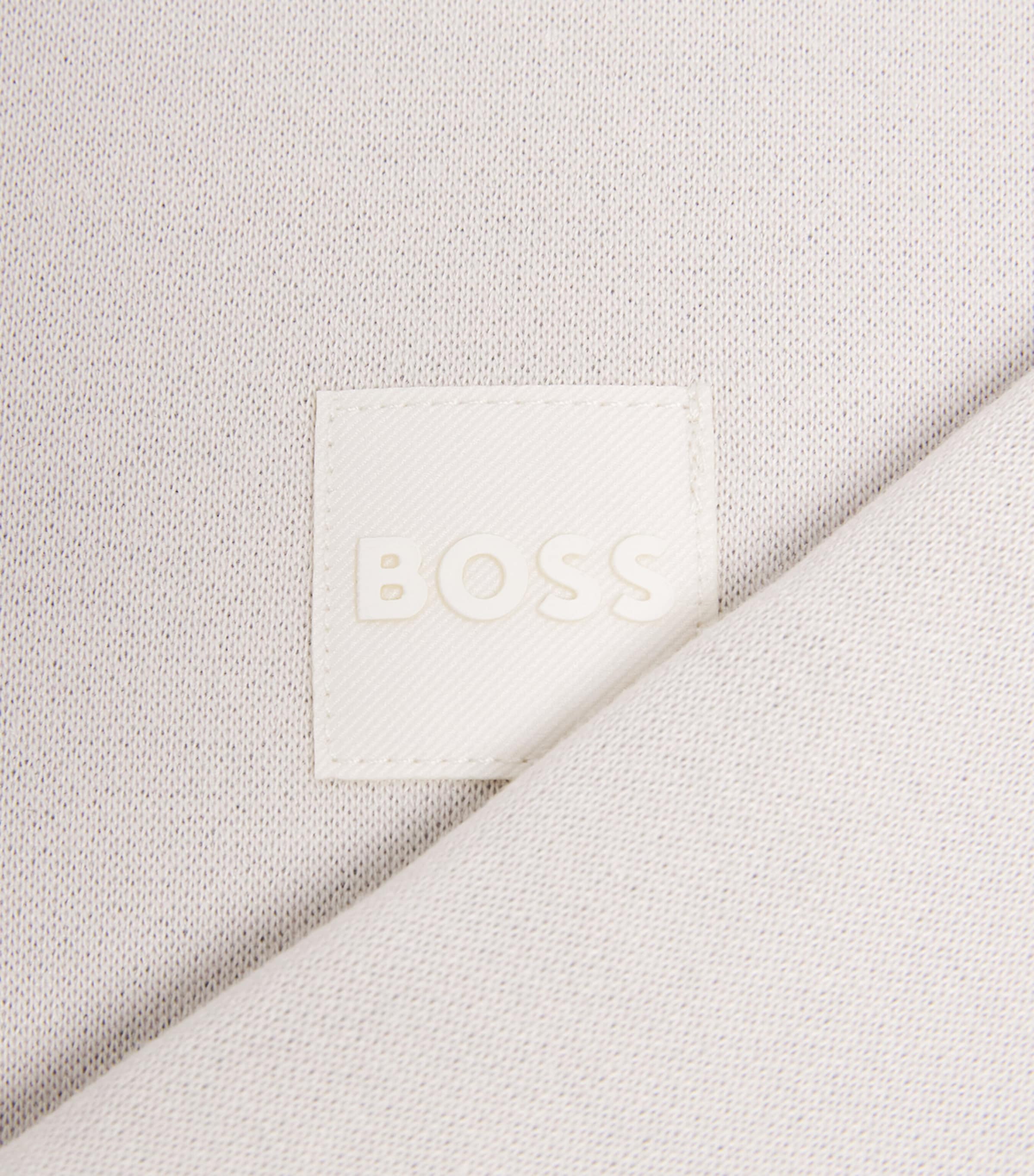 BOSS Kidswear Logo Zip-Up Hoodie (4-16 Years) Ivory Image 3