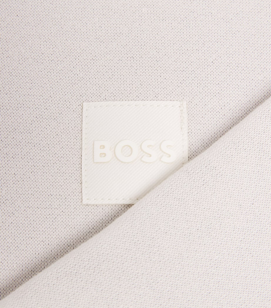 BOSS Kidswear Logo Zip-Up Hoodie (4-16 Years) Ivory Image 3
