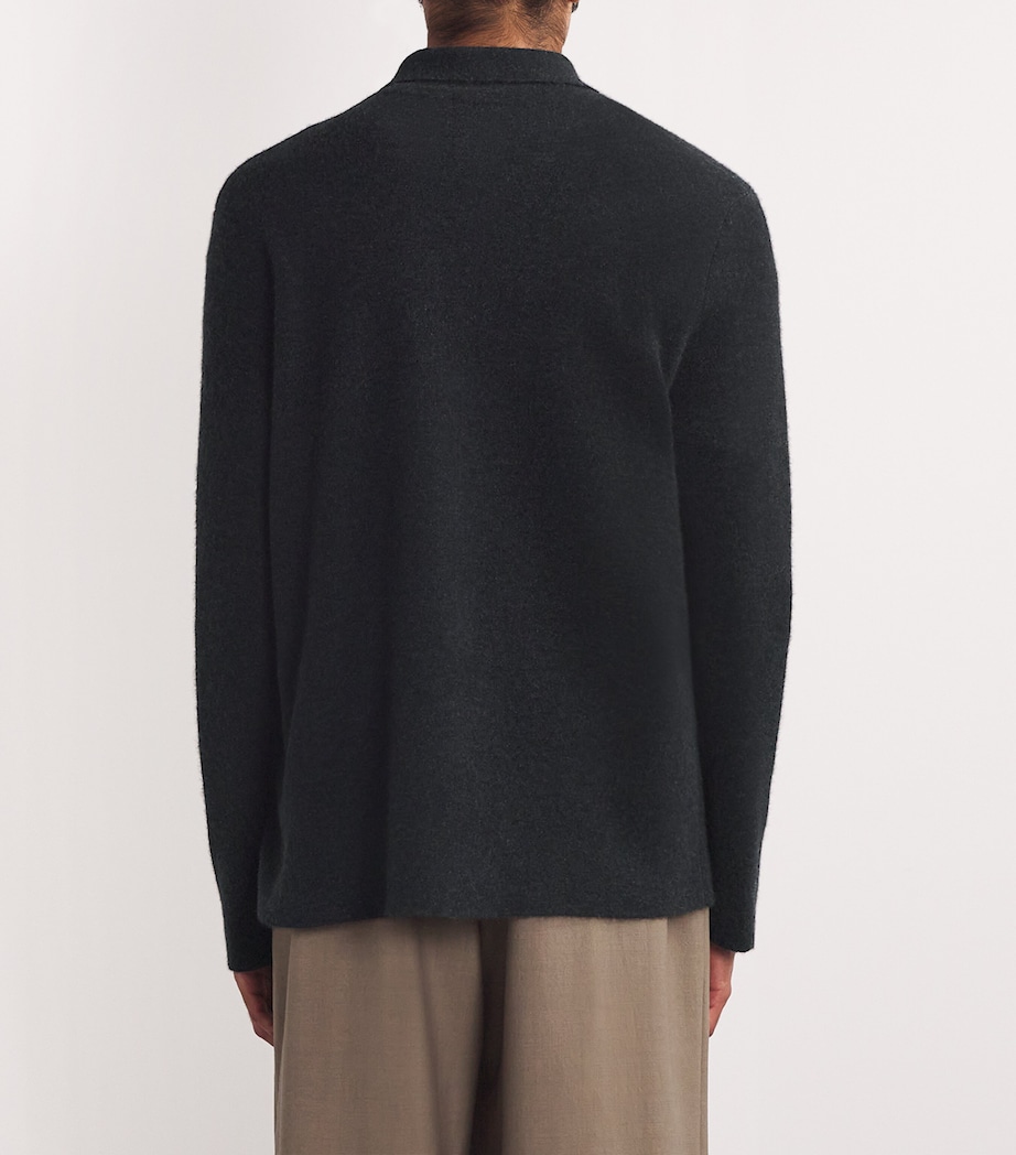 Iverson Cashmere Cardigan CHARCOAL Image 4