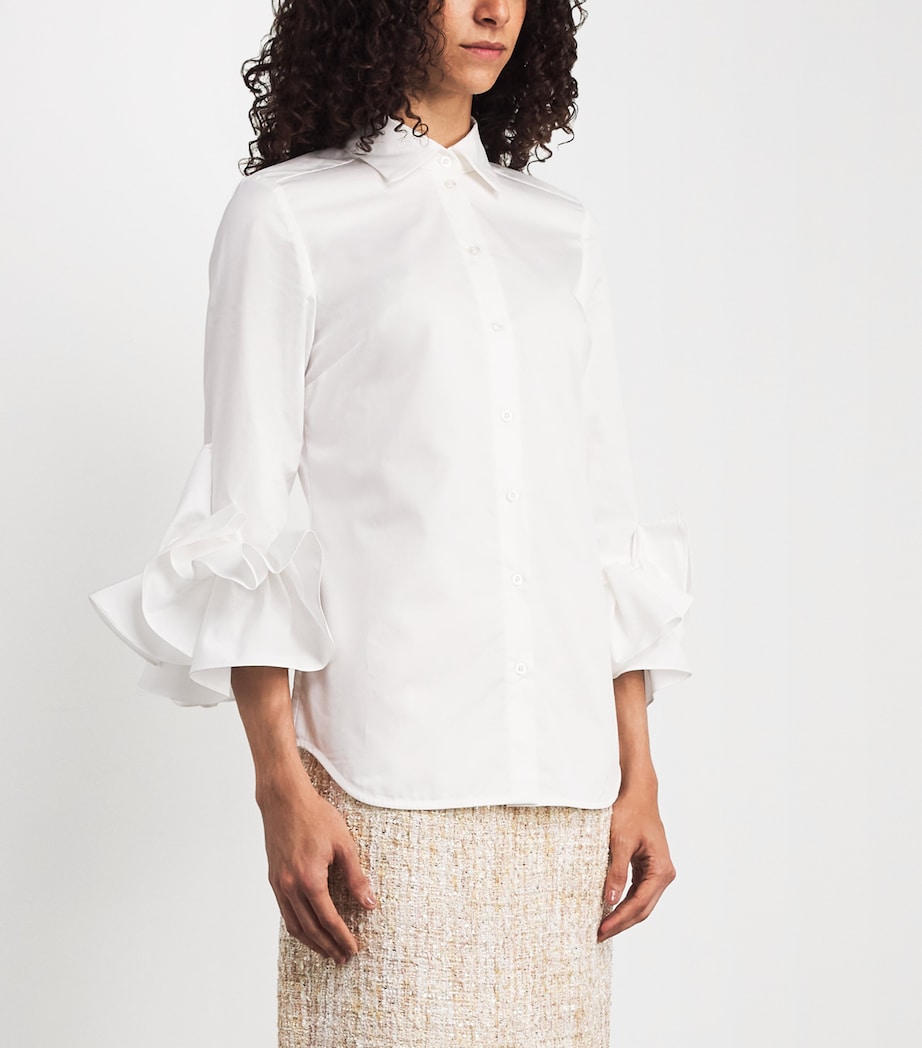 Safiyaa Womens Cotton Joanne Shirt Ivory Image 4