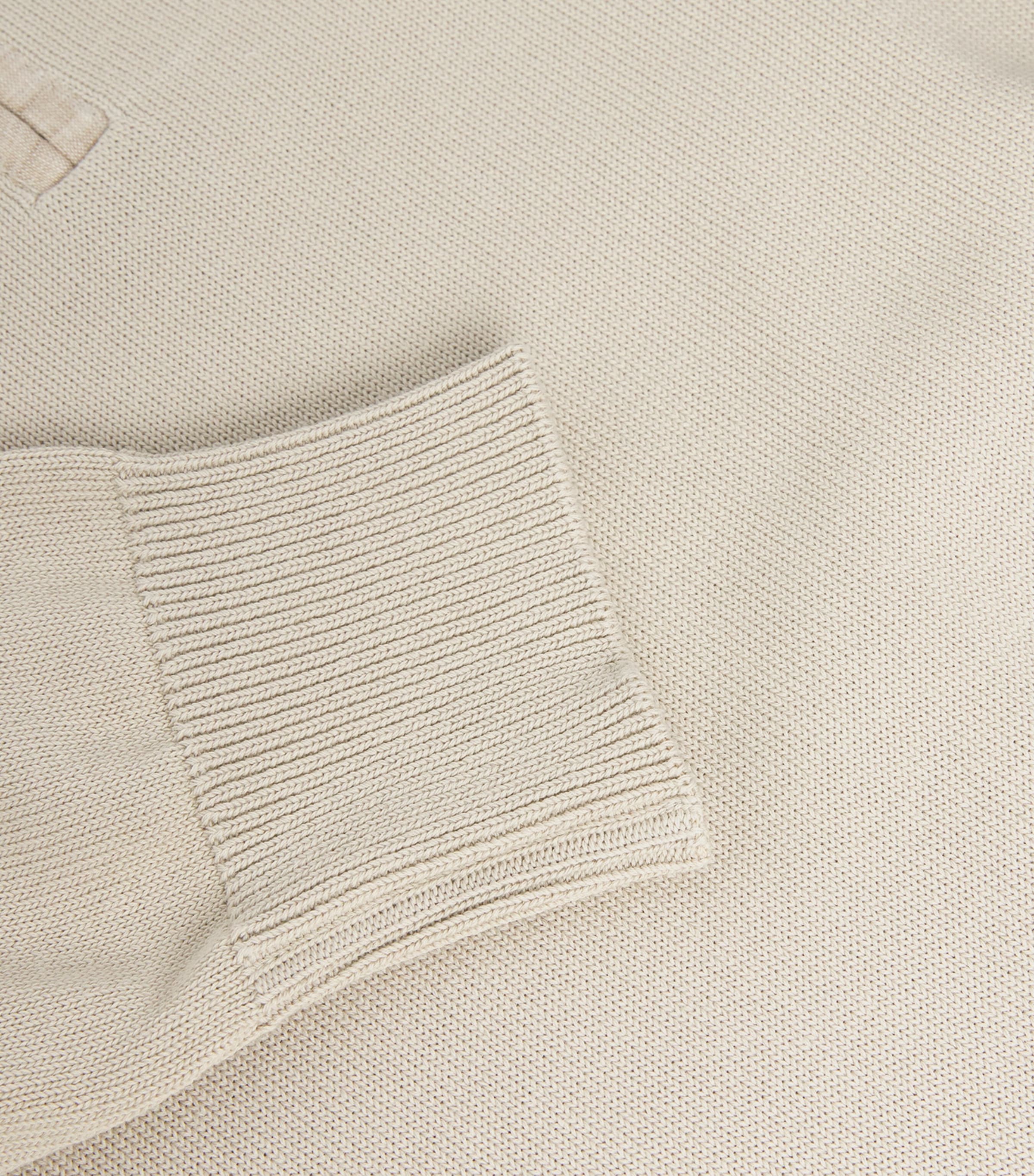 Cotton-Linen Fresco Sweater 348BEIGE Image 5