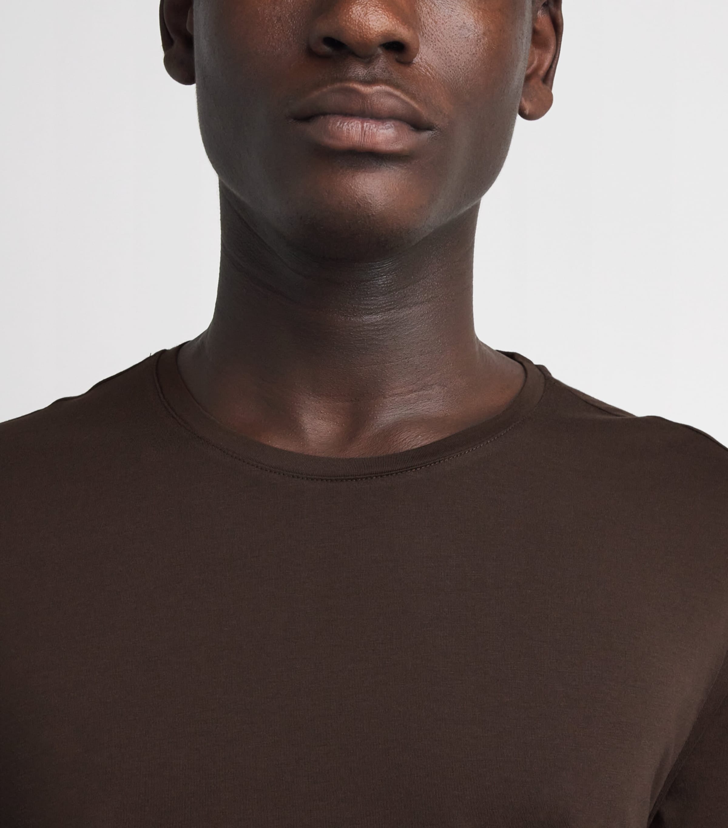 PAIGE Mens Pima Cotton Sorden T-Shirt Dark Agar Image 3