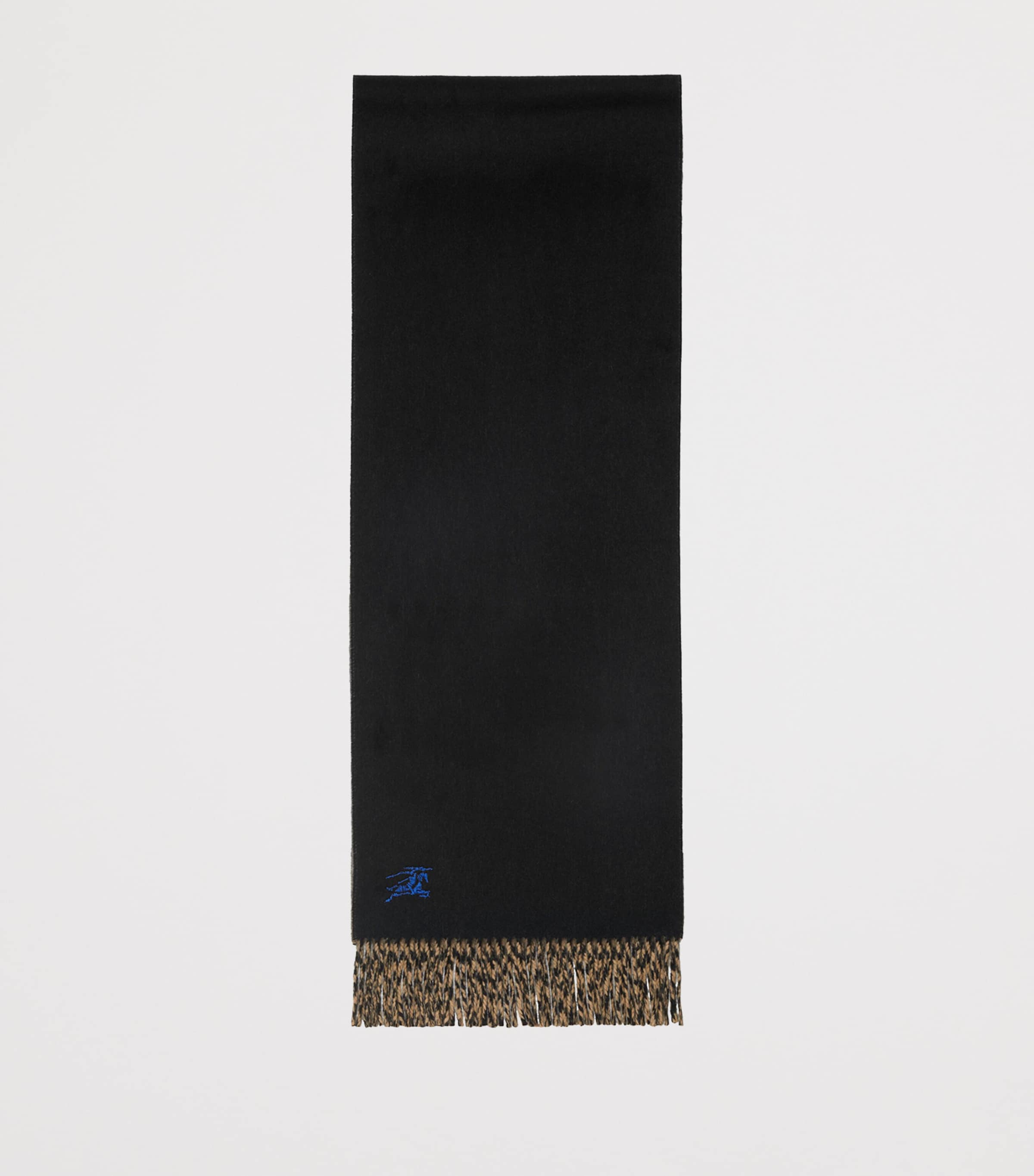 Cashmere Reversible Scarf CAMEL /BLACK Image 3