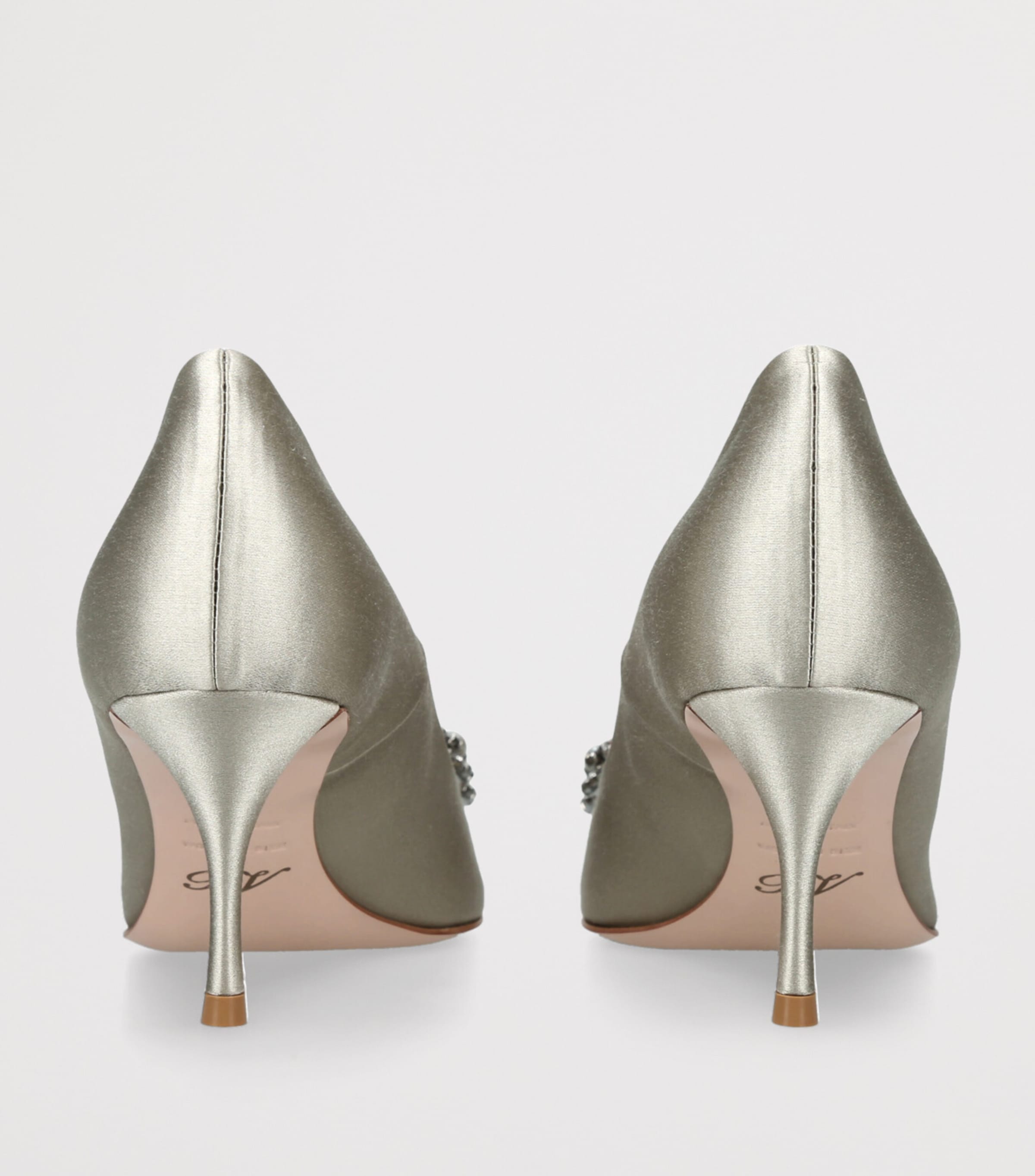 Satin Efflorescence Pumps 65 GOLD Image 2