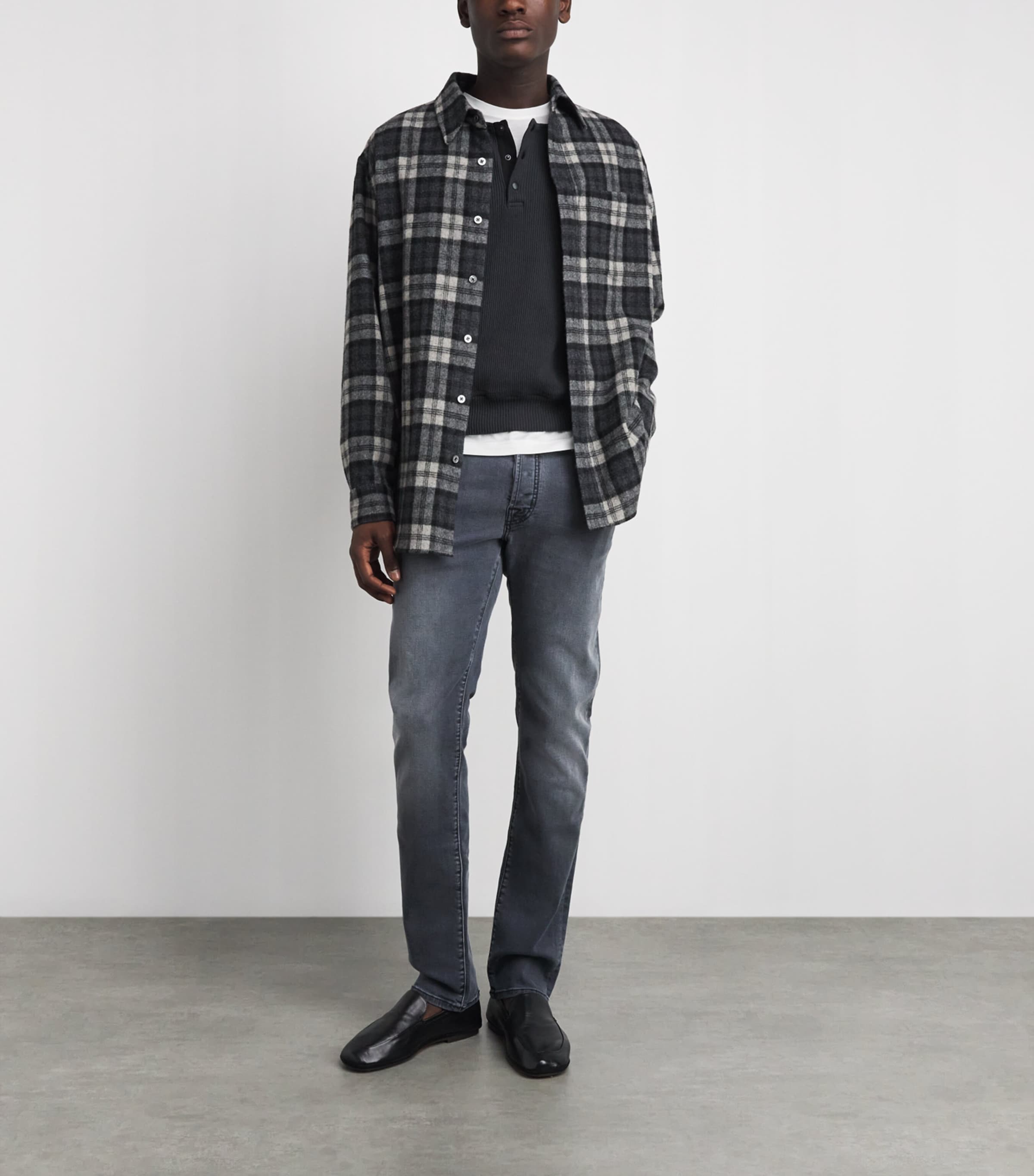 Jacob Cohën Mens Pony Hair-Patch Nick Slim Jeans Image 2