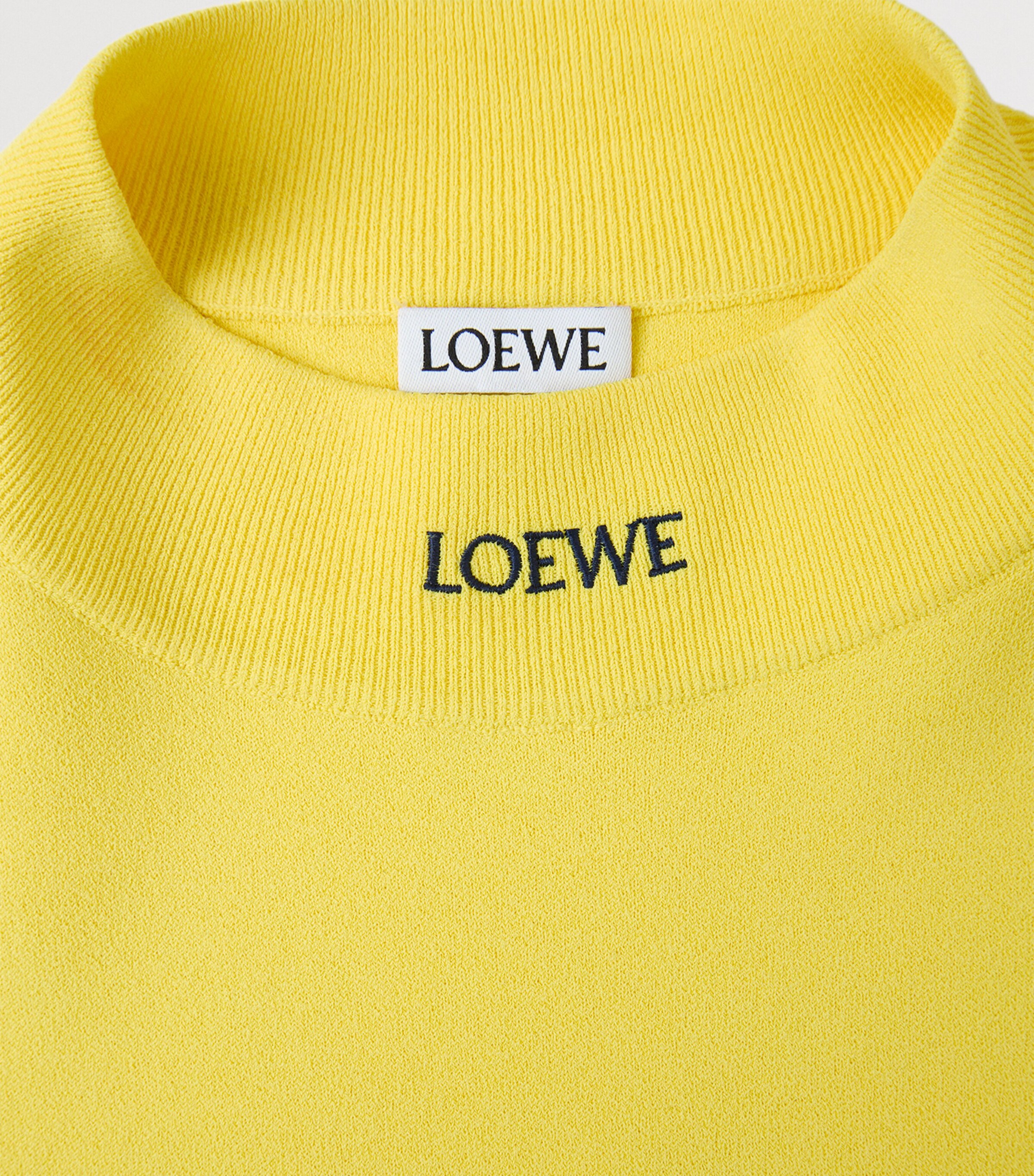 LOEWE Womens All-Over Logo Top Yellow Image 6