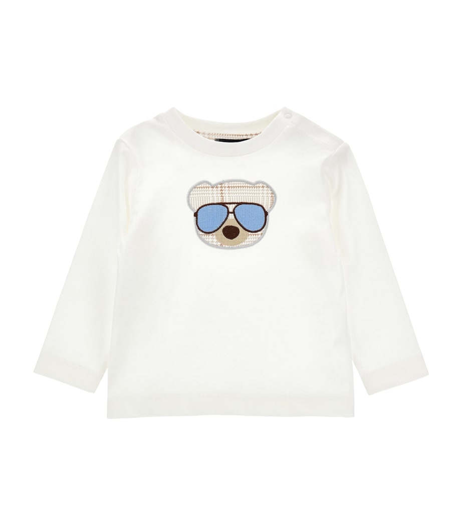 Cotton Teddy Bear T-Shirt (6-24 Months) PANNA Image 1