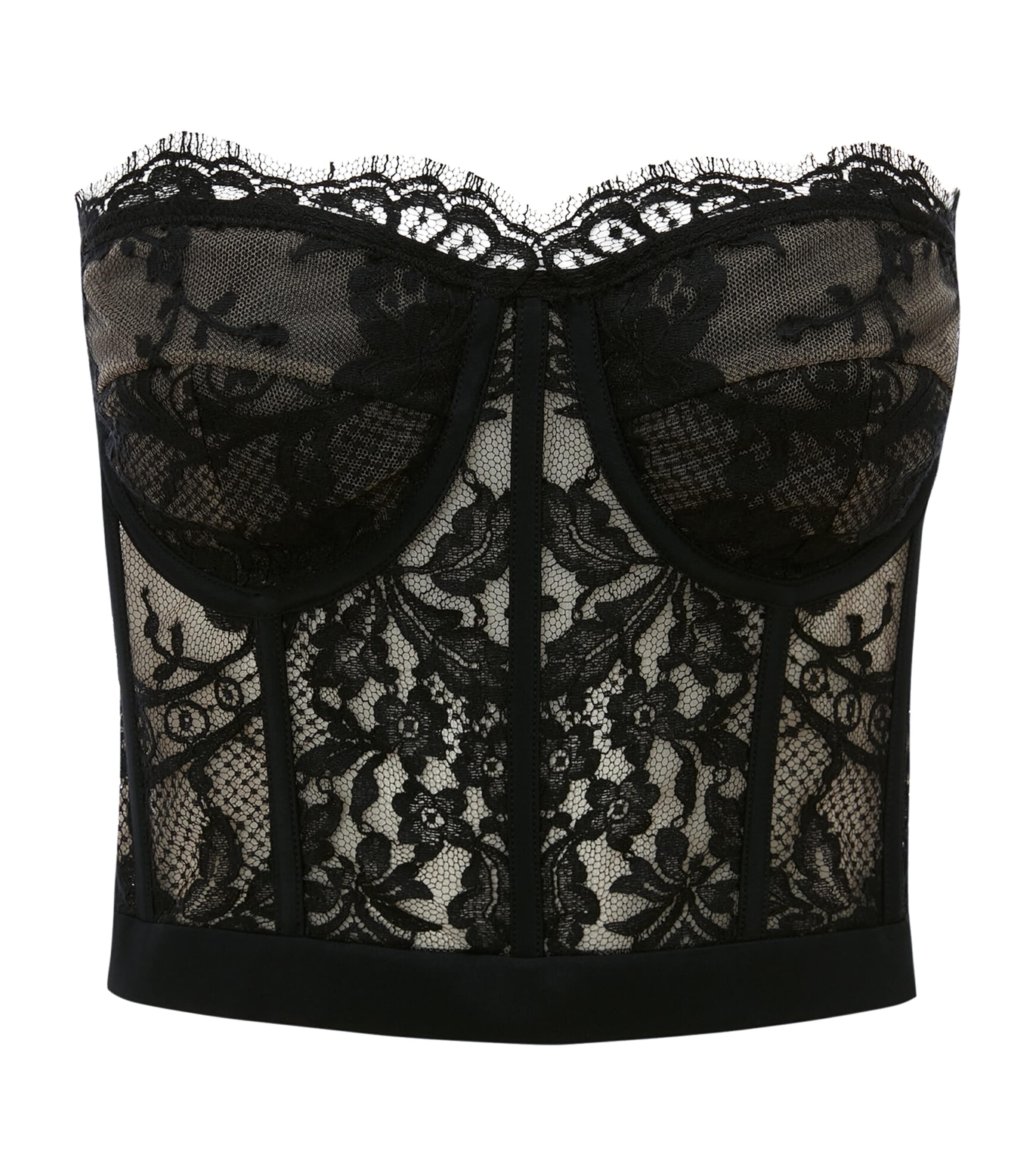 Alexander Mcqueen Alexander Mc Queen Black Lace Corset In Black