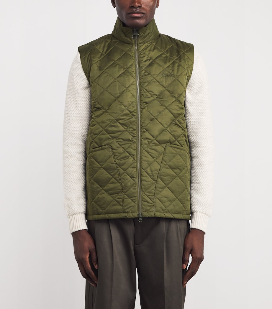 Quilted Monty Gilet OLIVE Image 3