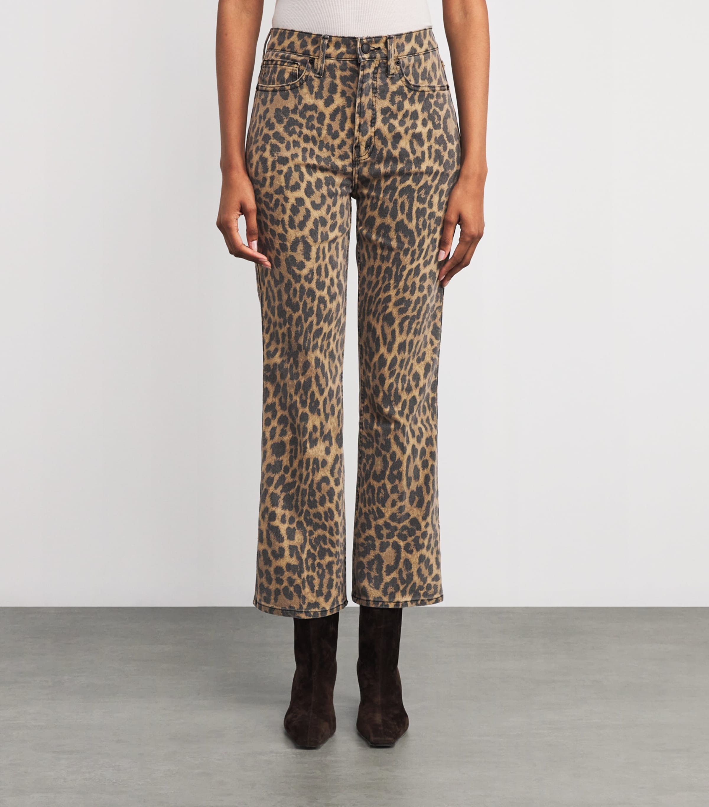 Leopard Good Standard Kick Flare Jeans LUCKY LEOPARD001 Image 3