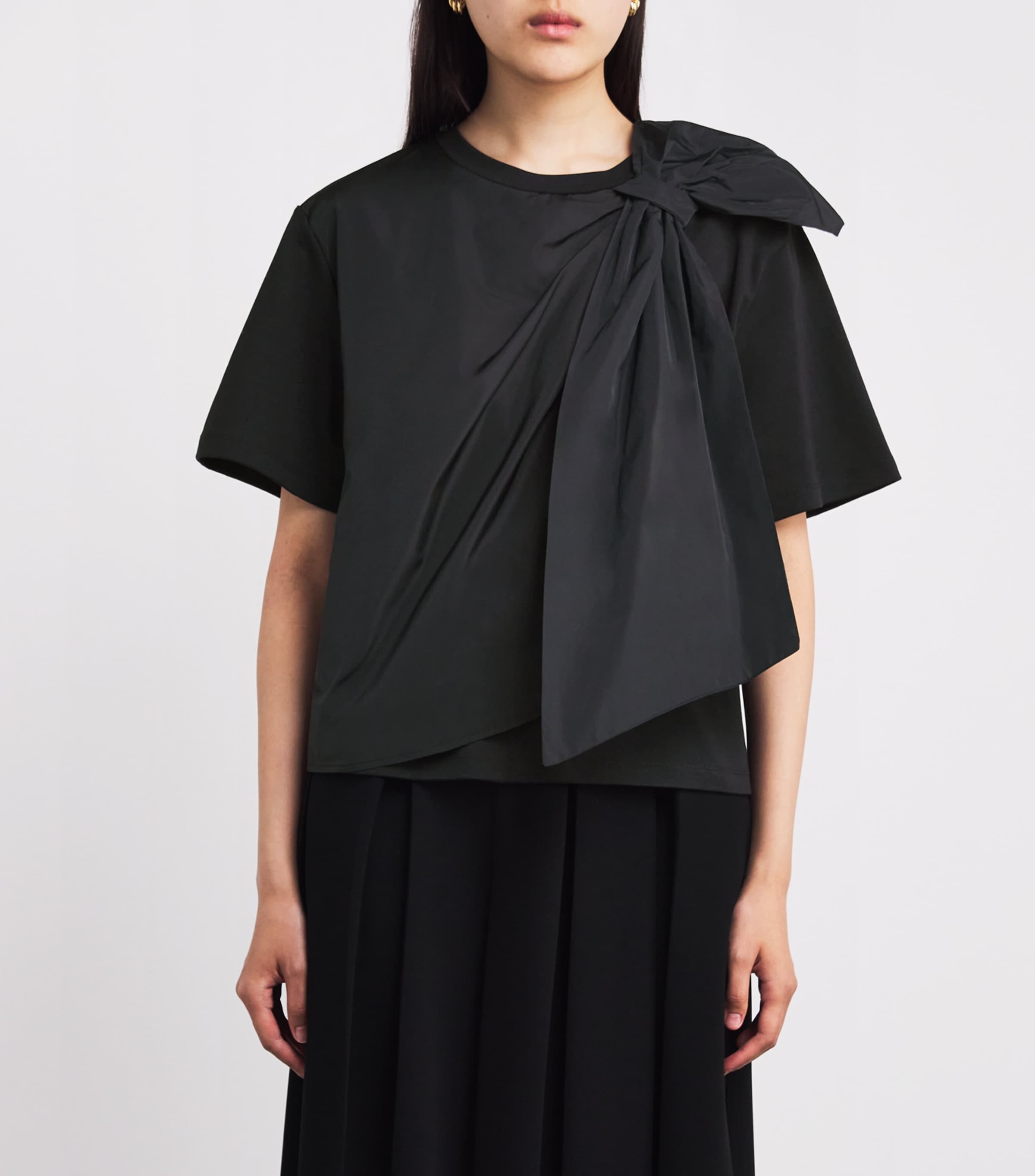 【関税&送料込み】Max Mara Bow-Print Cotton T-Shirt Clothi Max Mara Cotton Bow-Detail T-Shirt | Harrods US