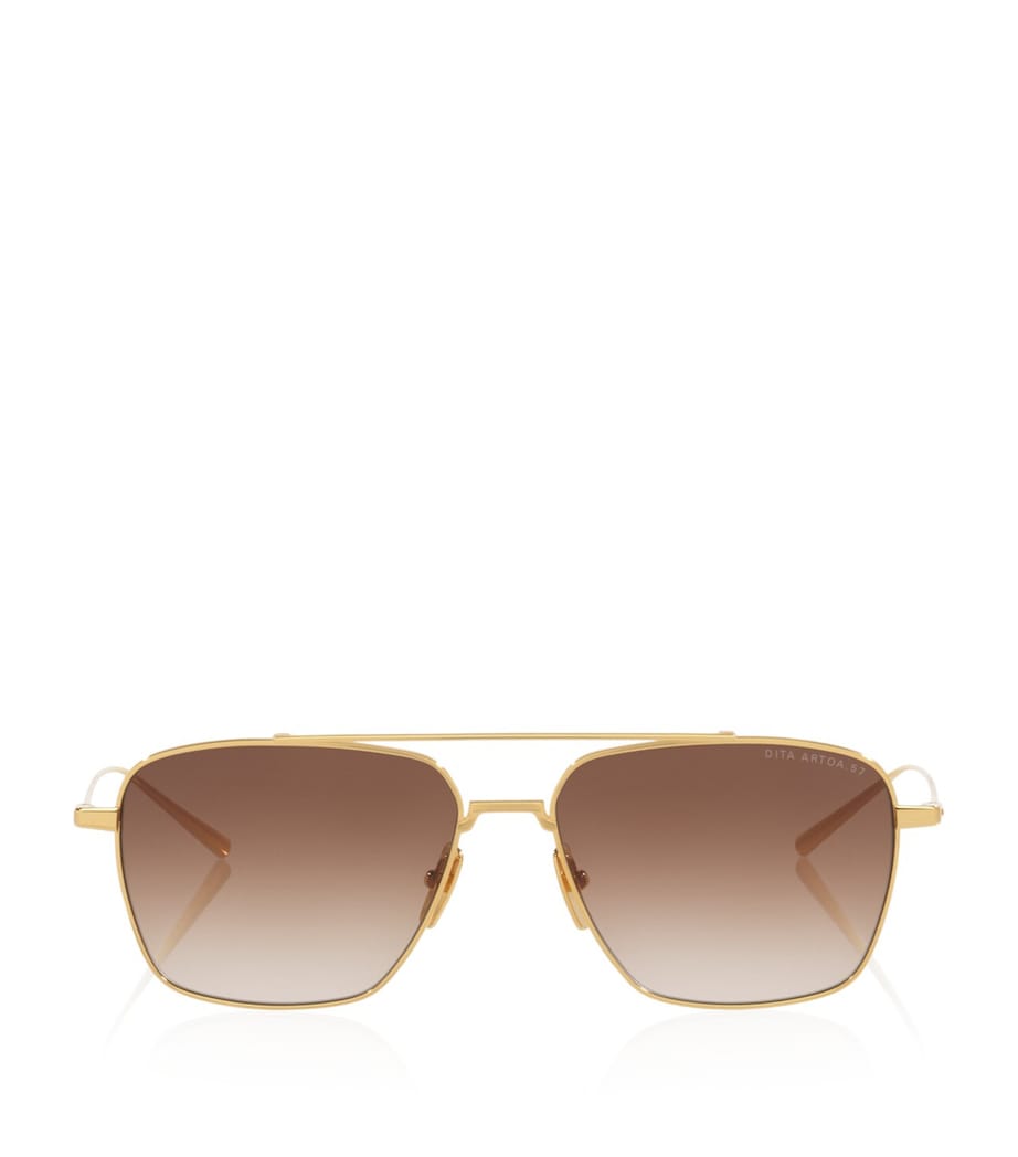 DITA Titanium Artoa 57X Pilot Sunglasses Gold Image 1