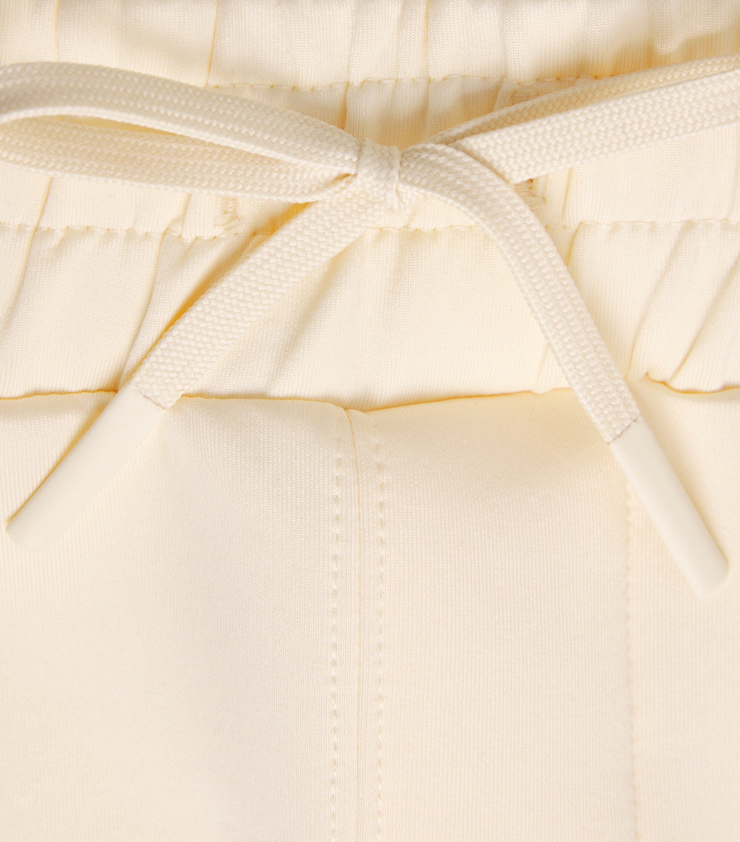 Lacoste Mens Jersey Wide-Leg Sweatshorts Beige Image 6