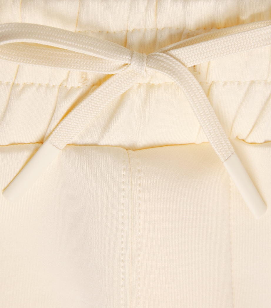 Lacoste Mens Jersey Wide-Leg Sweatshorts Beige Image 6