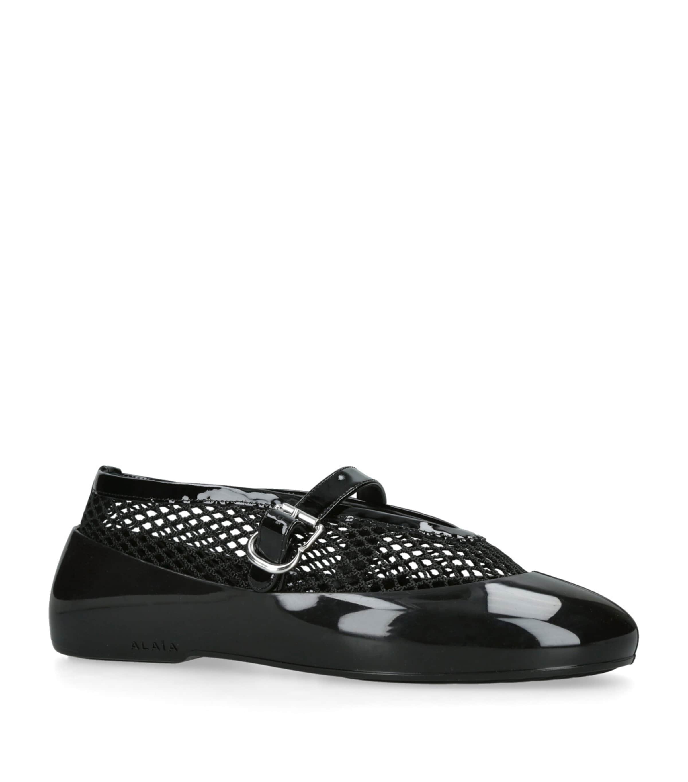 Rubber Ballet Flats BLACK Image 3