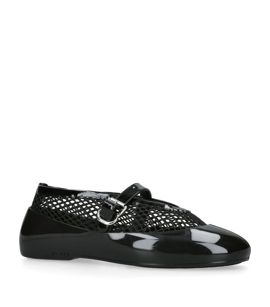 Rubber Ballet Flats BLACK Image 3