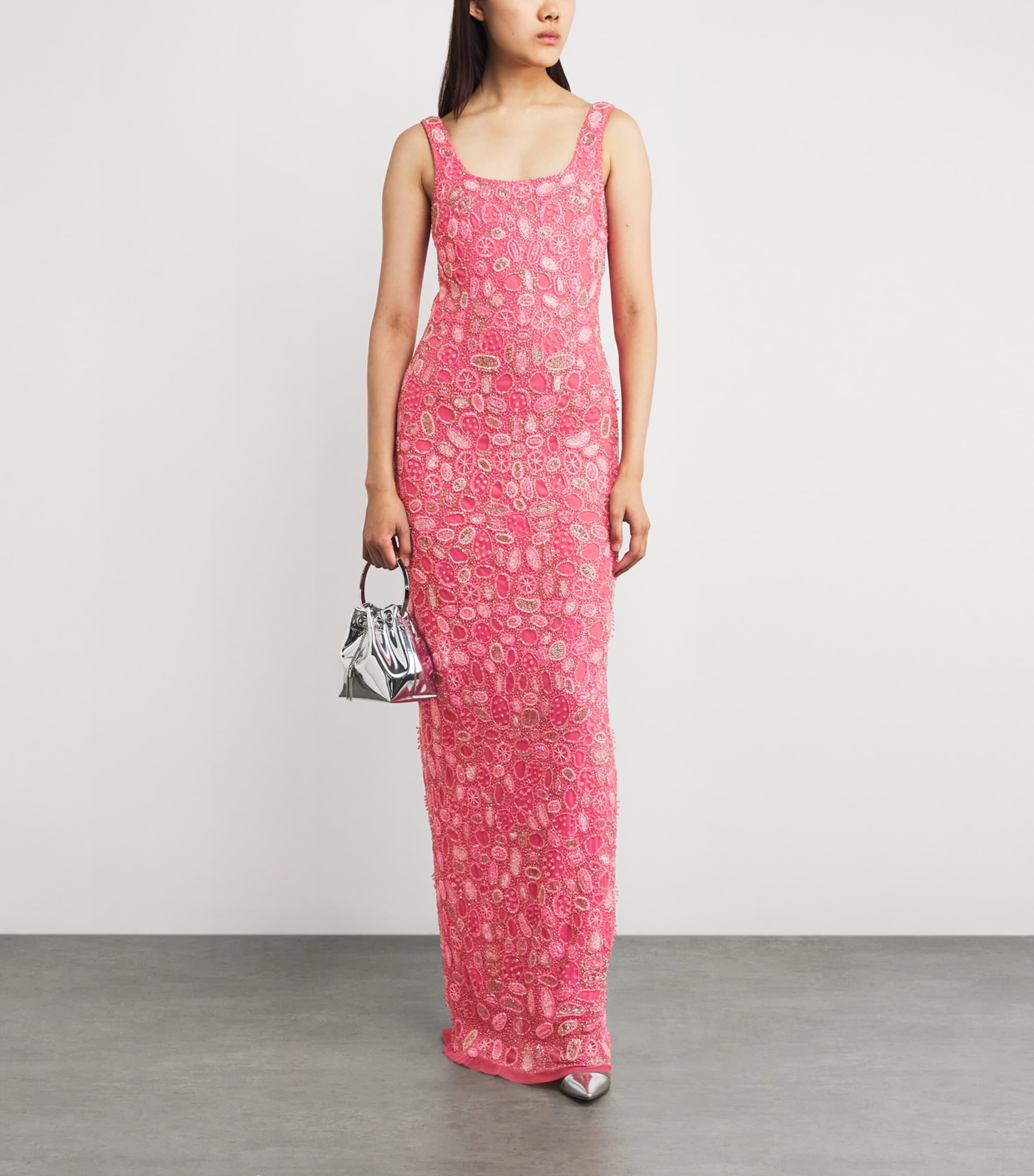 Embellished Sybil Gown CORAL Image 2