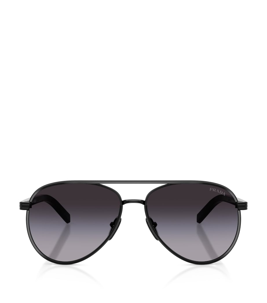 Prada B57S Pilot Sunglasses Black Image 1