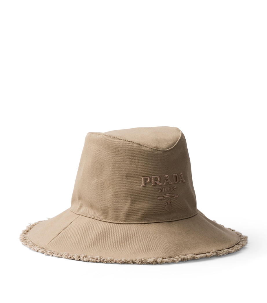 Wide-Brim Drill Bucket Hat F0241 Image 1