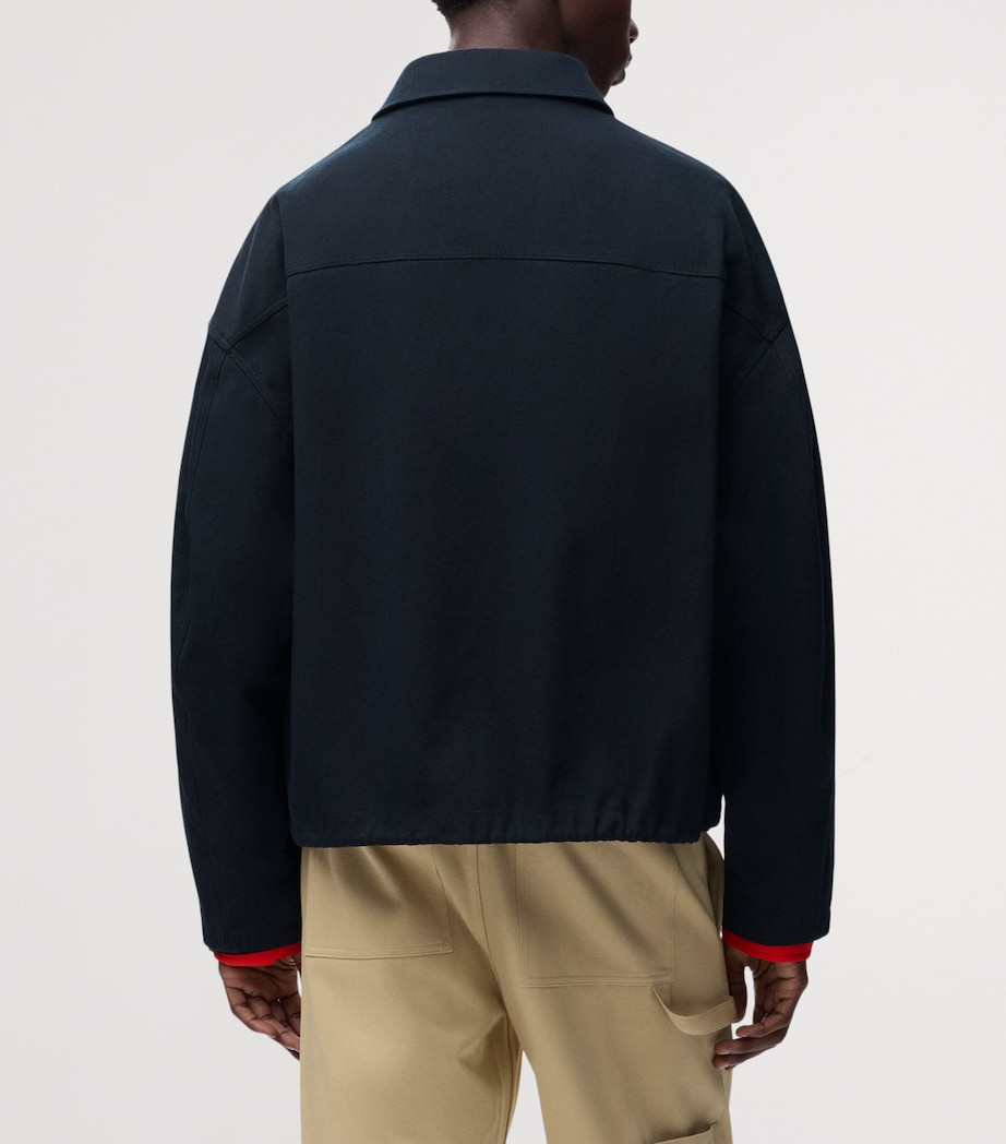 LOEWE Mens Denim Jacket Dark Navy Image 4
