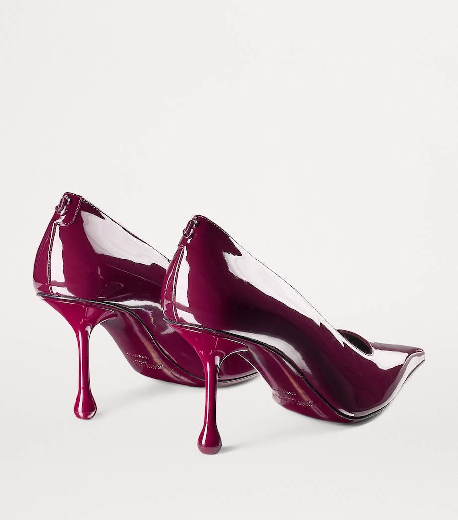 Ixia 80 Leather Pumps GARNET Image 5