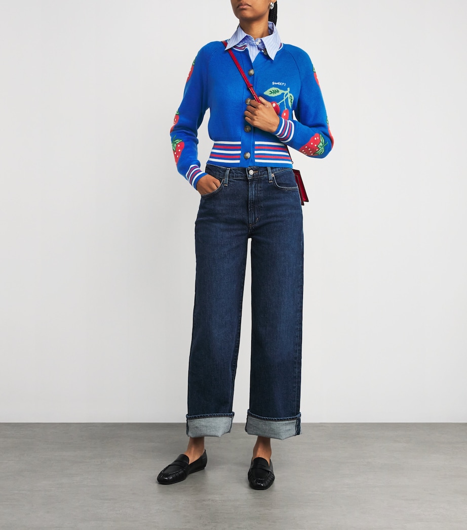 Cotton-Blend Cropped Cardigan TUTTI FRUTTI Image 2