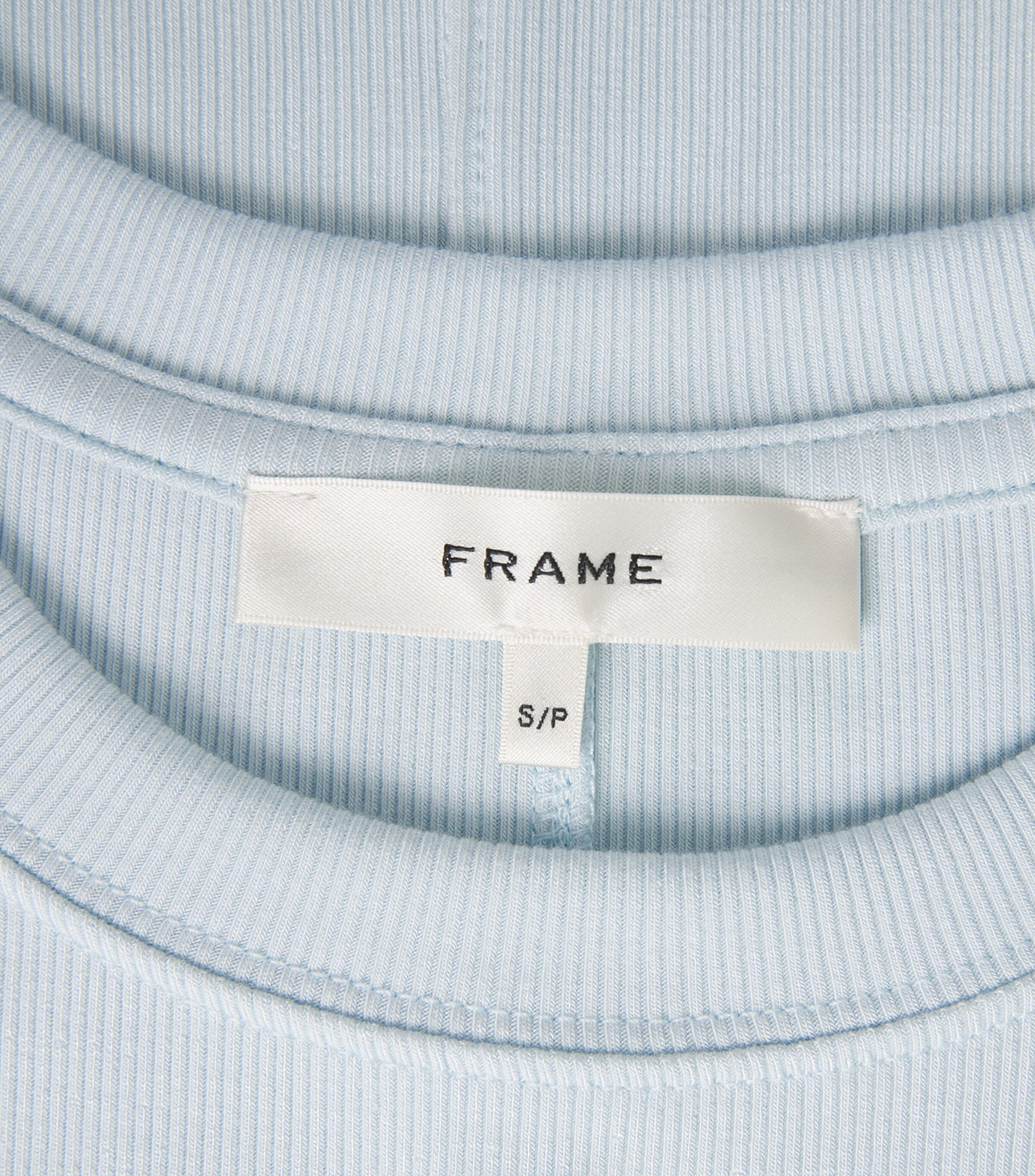 Modal-Blend The Rib T-Shirt SKY BLUE Image 5