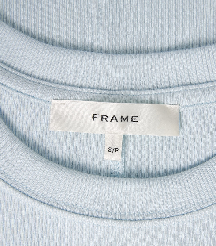 Modal-Blend The Rib T-Shirt SKY BLUE Image 5