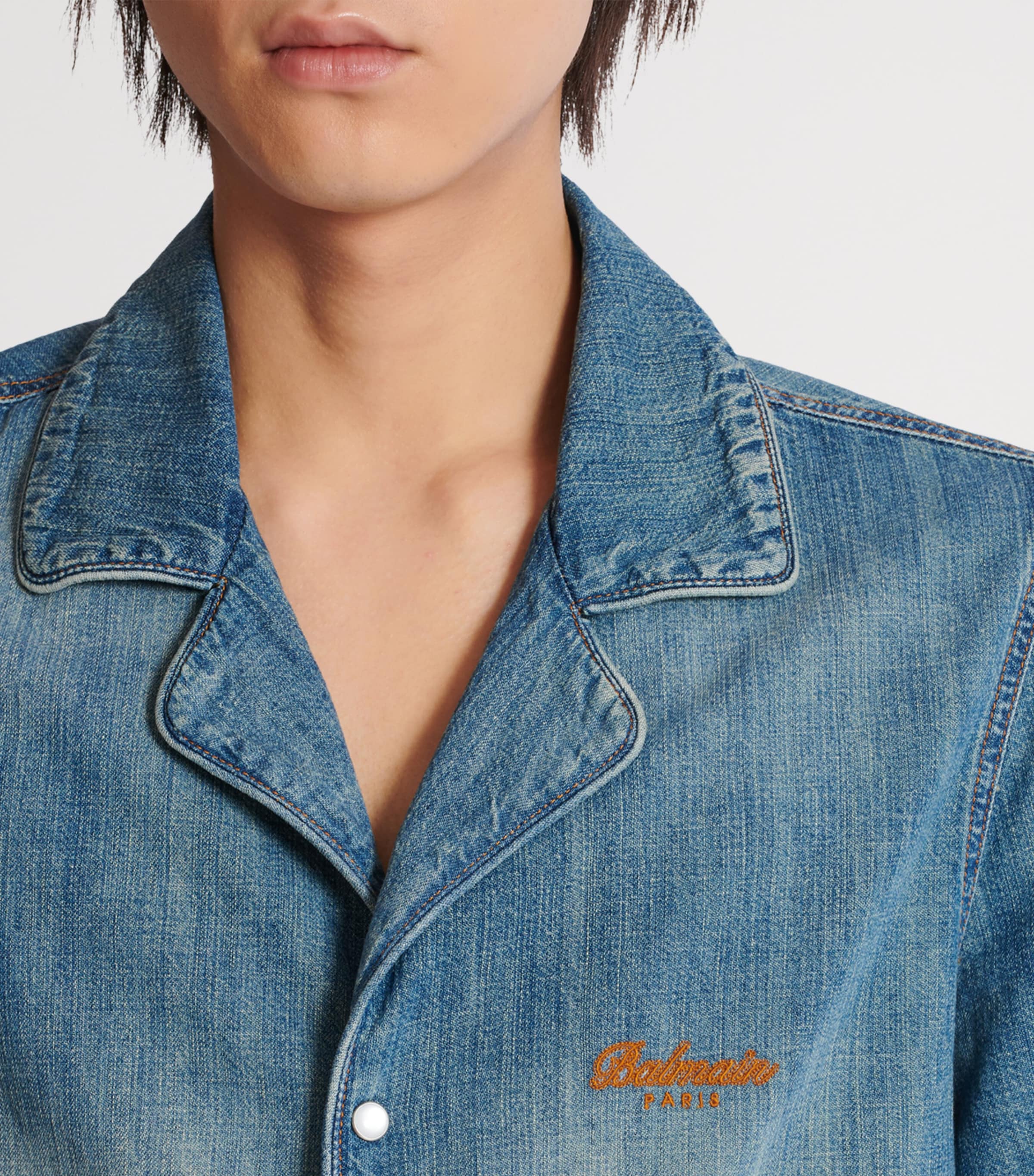 Denim Pyjama Shirt 6EW BLEU DENIM Image 8