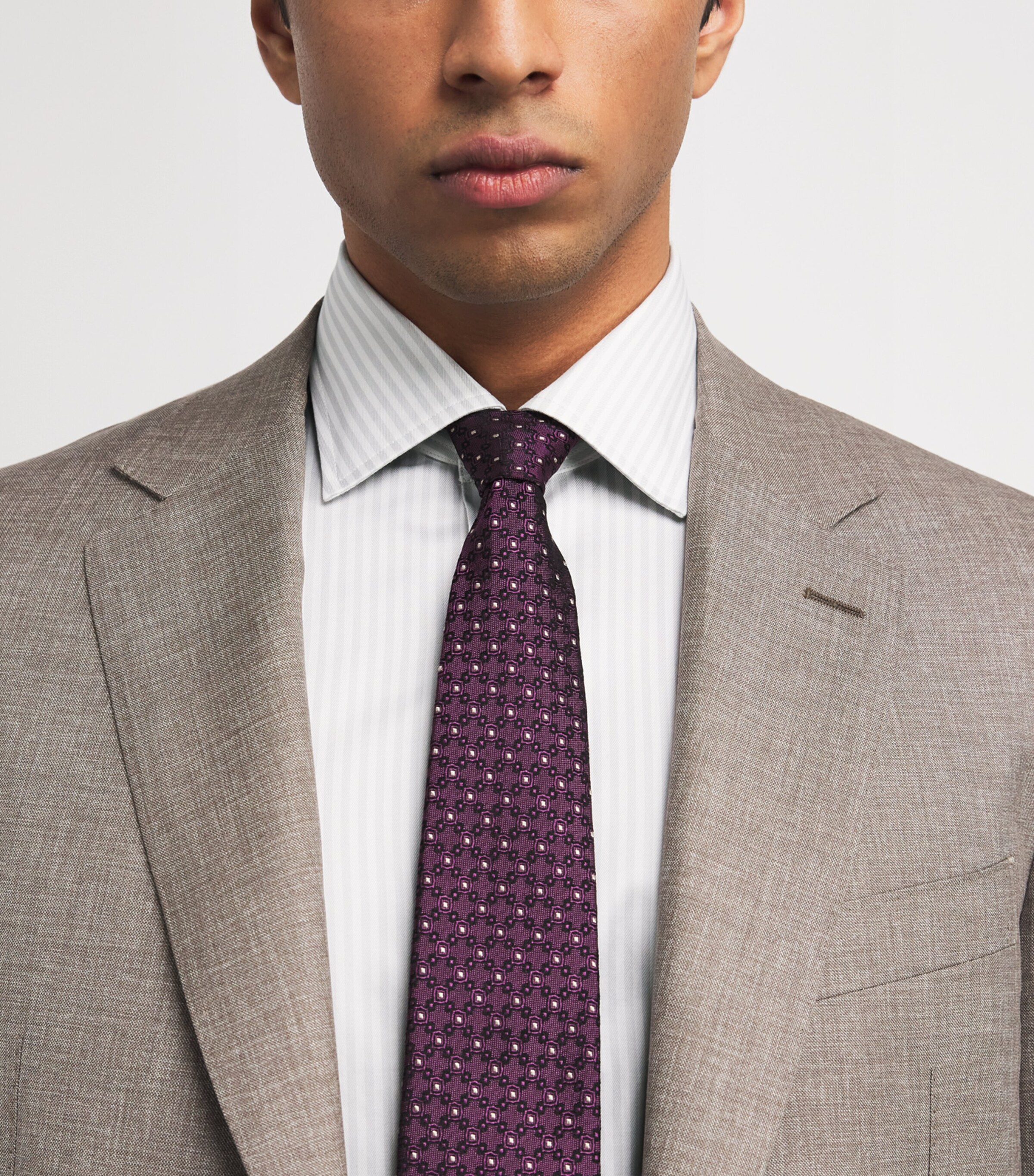 Cotton Stripe Shirt 21 LIGHT GREY Image 6