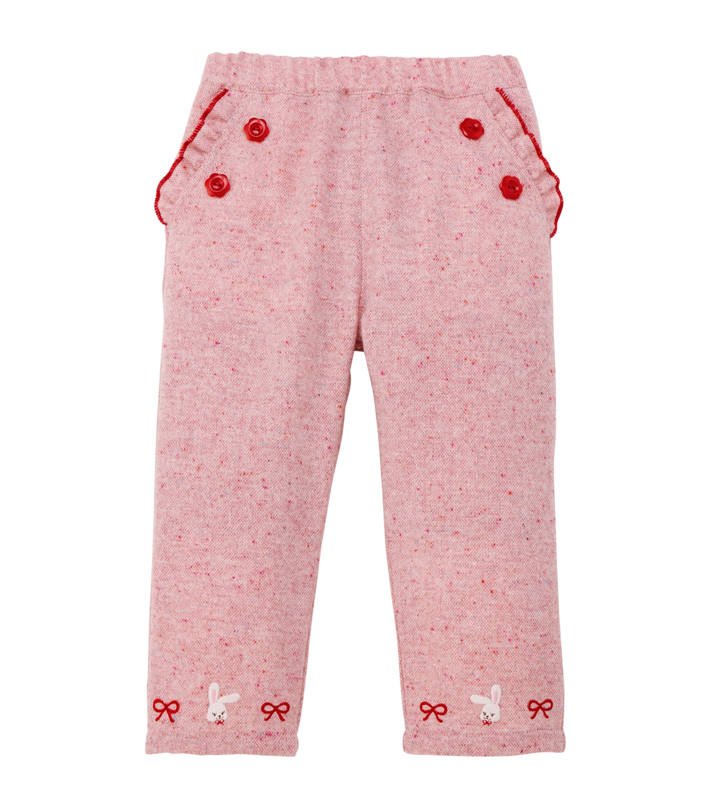 Miki House Wool-blend Trousers In Pink
