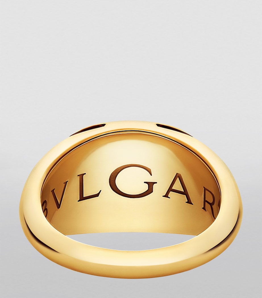 Yellow Gold Cabochon Ring YELLOW GOLD Image 2