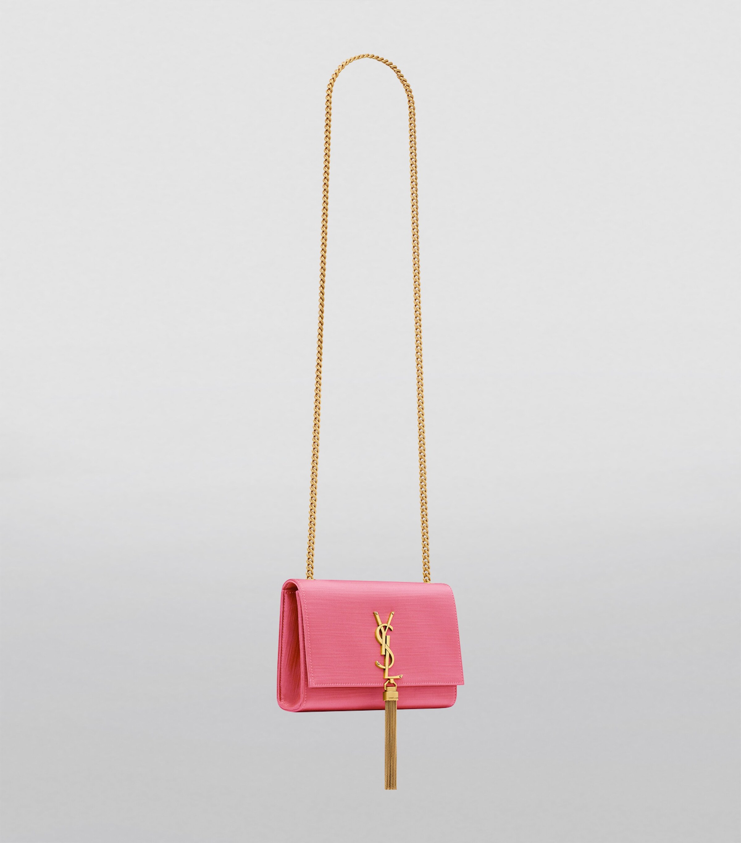 Saint Laurent Pink Small Kate Tassel Shoulder Bag | Harrods SA