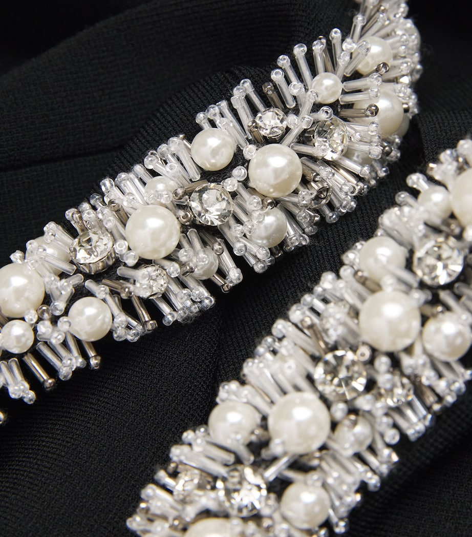 Embellished-Trim Idina Midi Skirt BLACK Image 5