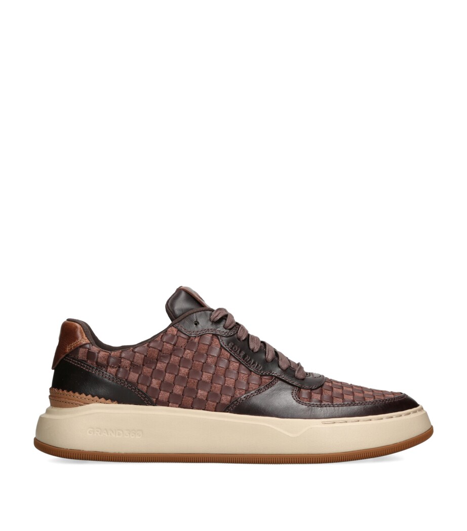 Cole Haan Leather GrandPrø Crossover Sneakers Brown/oth Image 1