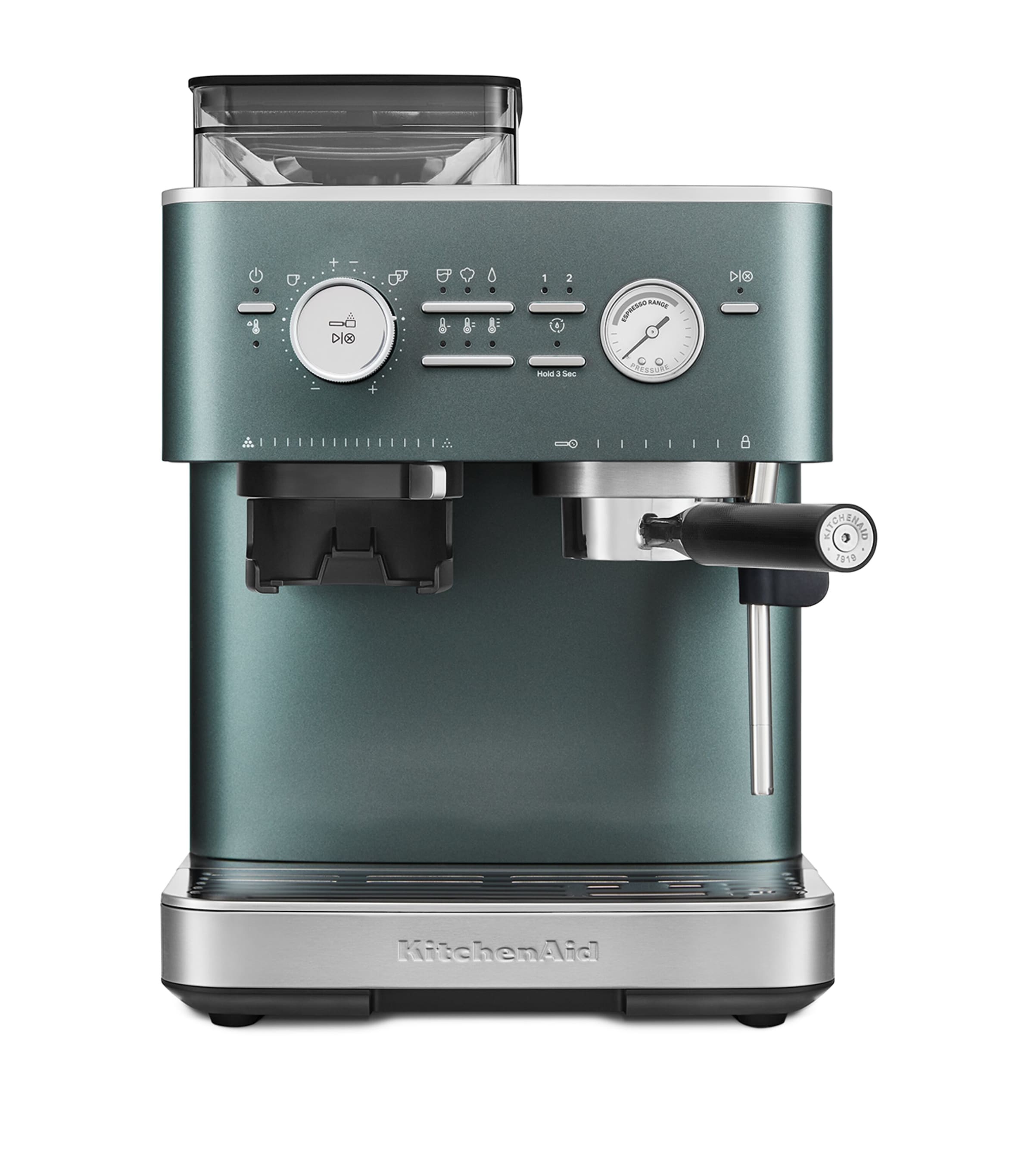 KitchenAid Semi Automatic Espresso Machine with Burr Grinder Juniper Image 2
