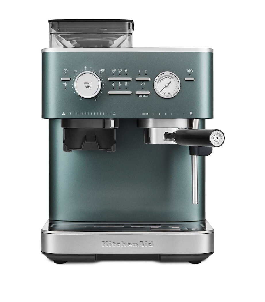 KitchenAid Semi Automatic Espresso Machine with Burr Grinder Juniper Image 2