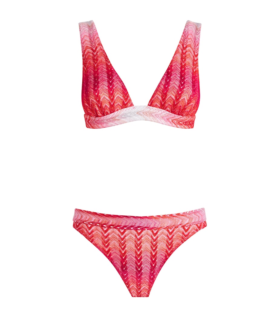 Ombré Zigzag Bikini S416Z MULTI RED Image 1