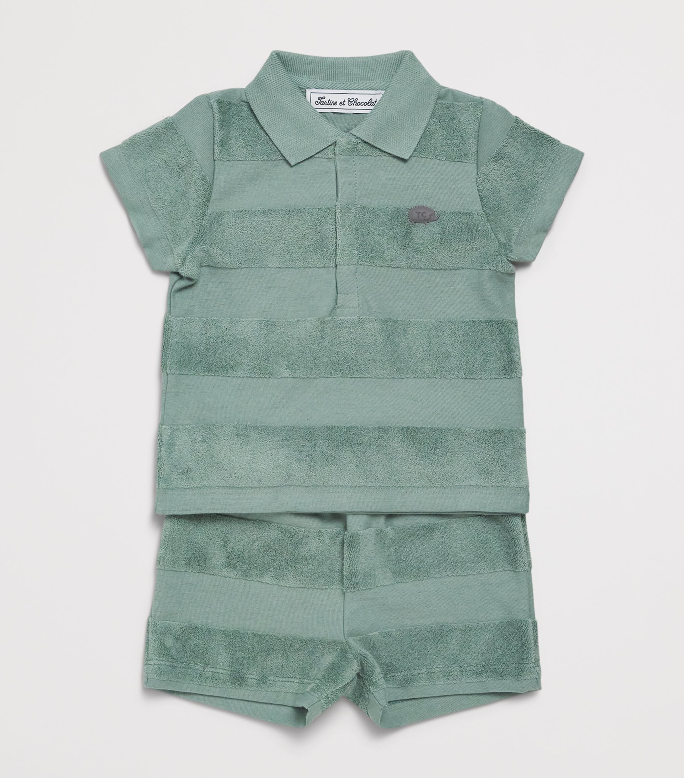 Tartine et Chocolat Cotton-Blend Shorts and Polo Shirt Set (3 Months-5 Years) Image 3