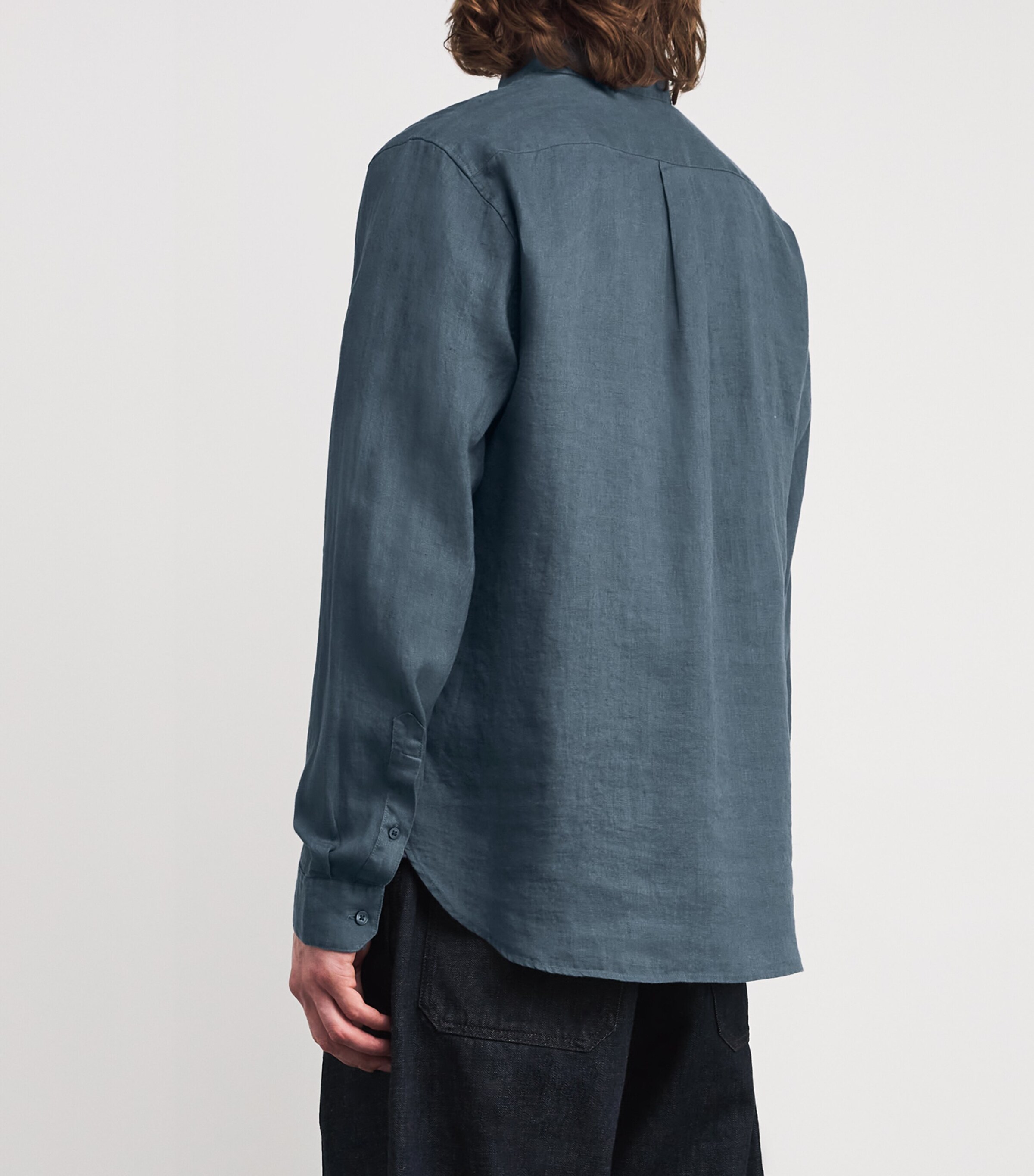Linen Shirt MARLIN TEAL-441MAT Image 4
