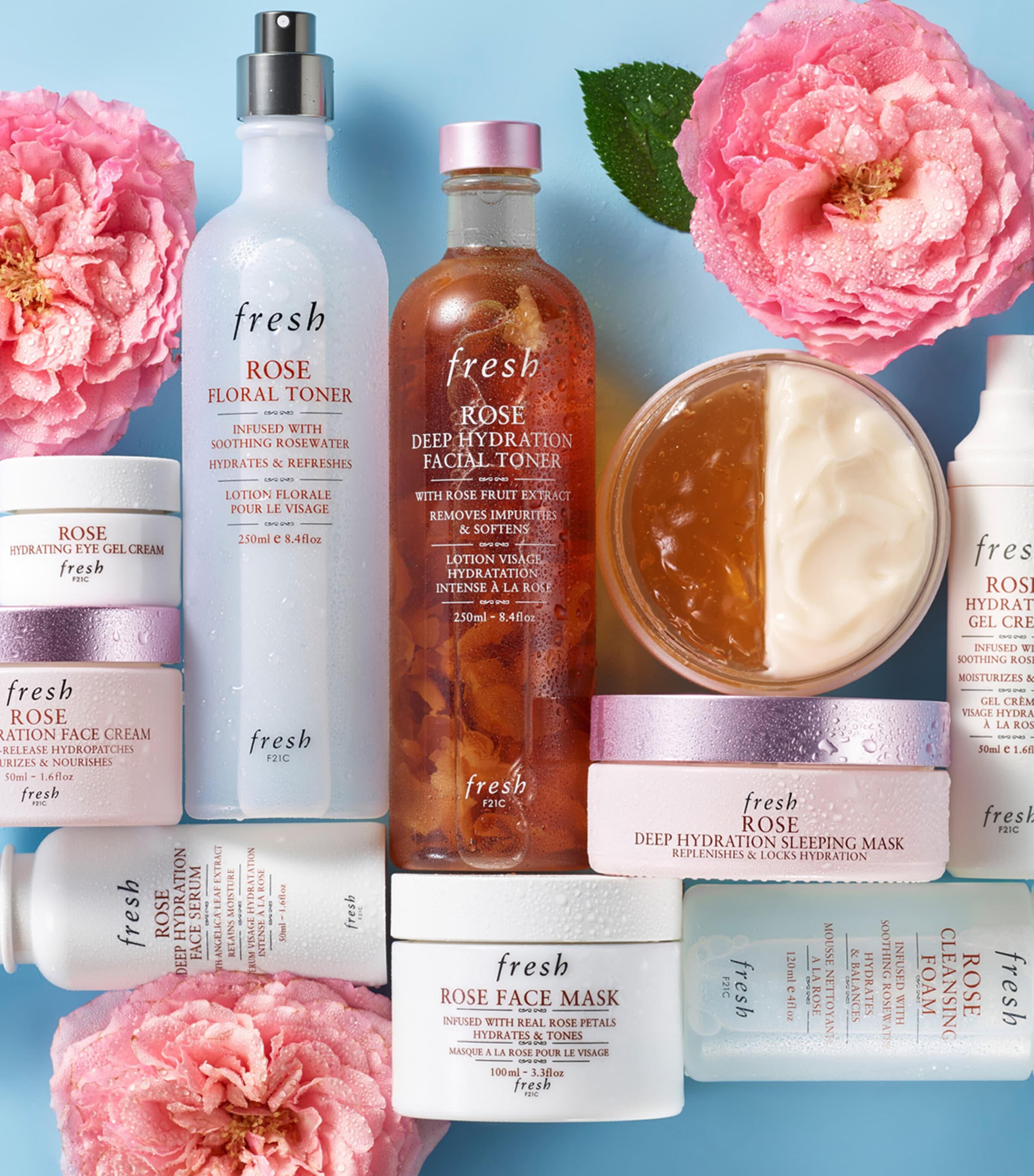 Rose Deep Hydration Sleeping Mask (2 x 35ml) NO COLOUR Image 5