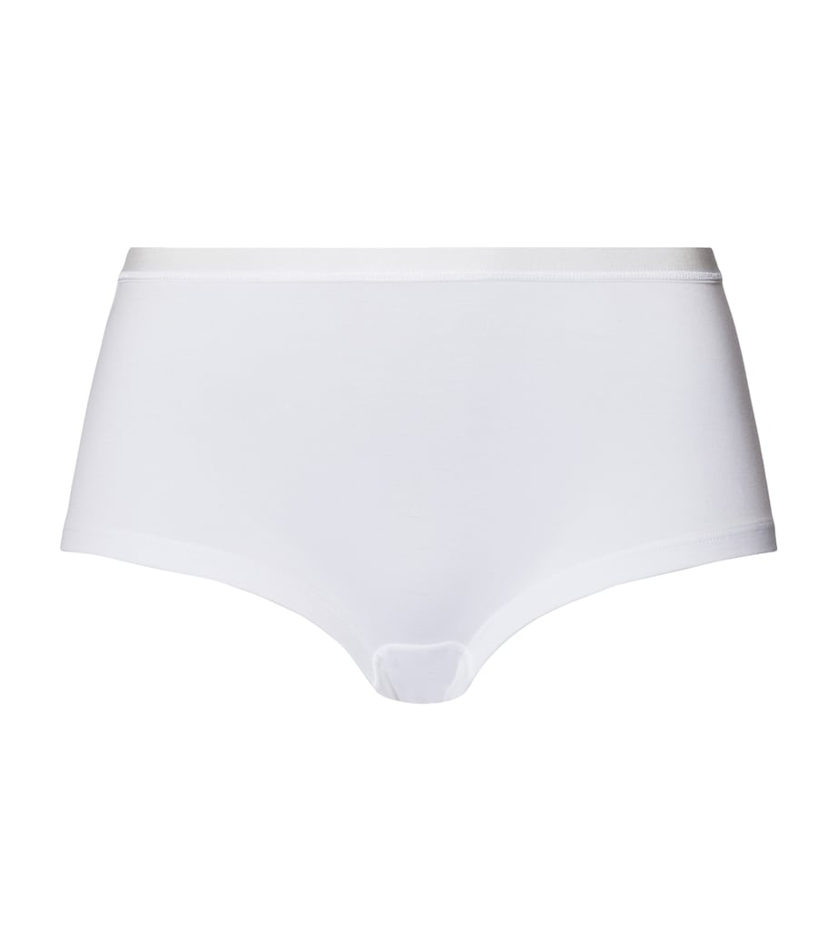Cotton Sensation Boyshorts WHITE Image 1