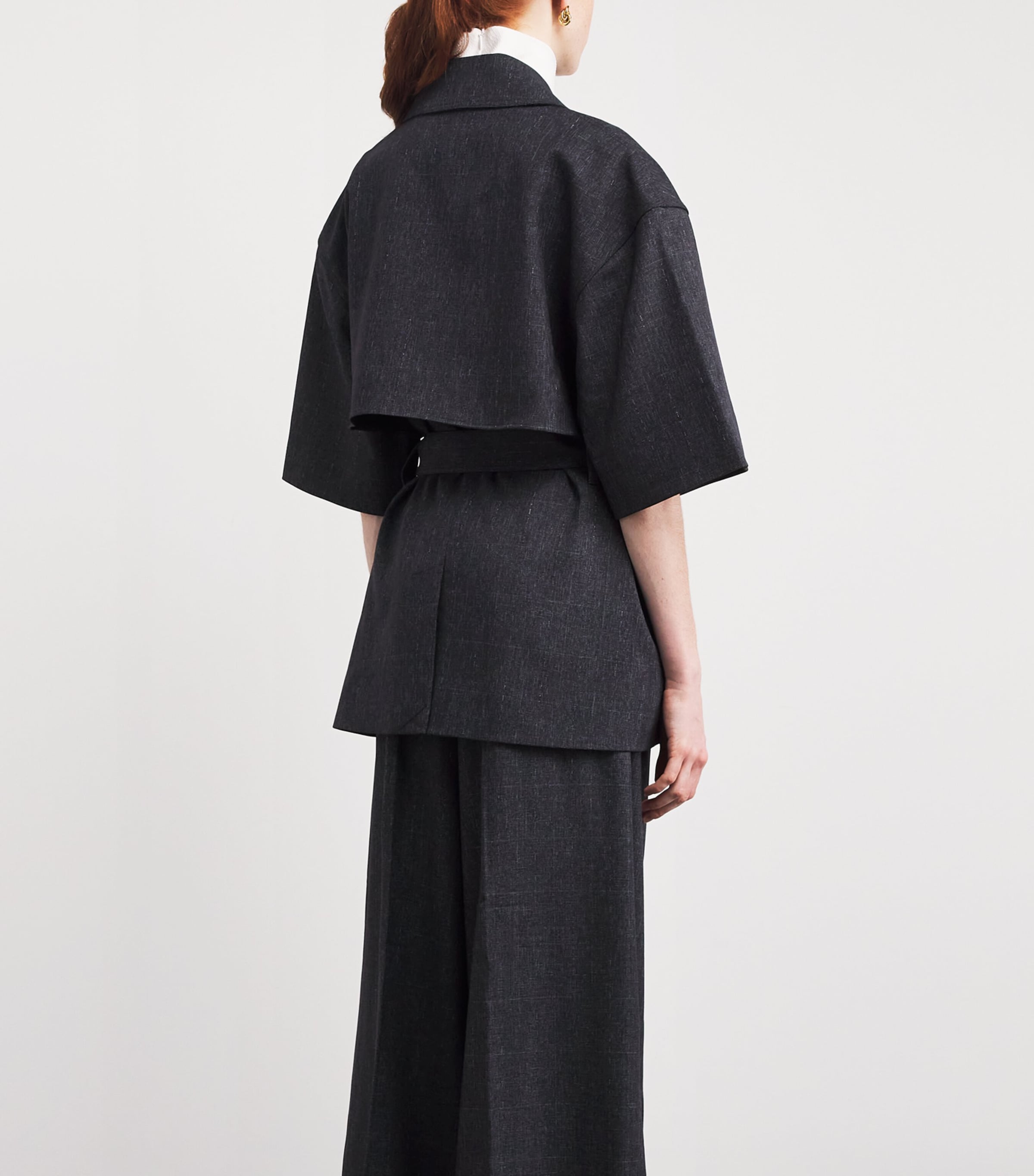 Belted Antony Trench Jacket D60 DENIM NAVY Image 4