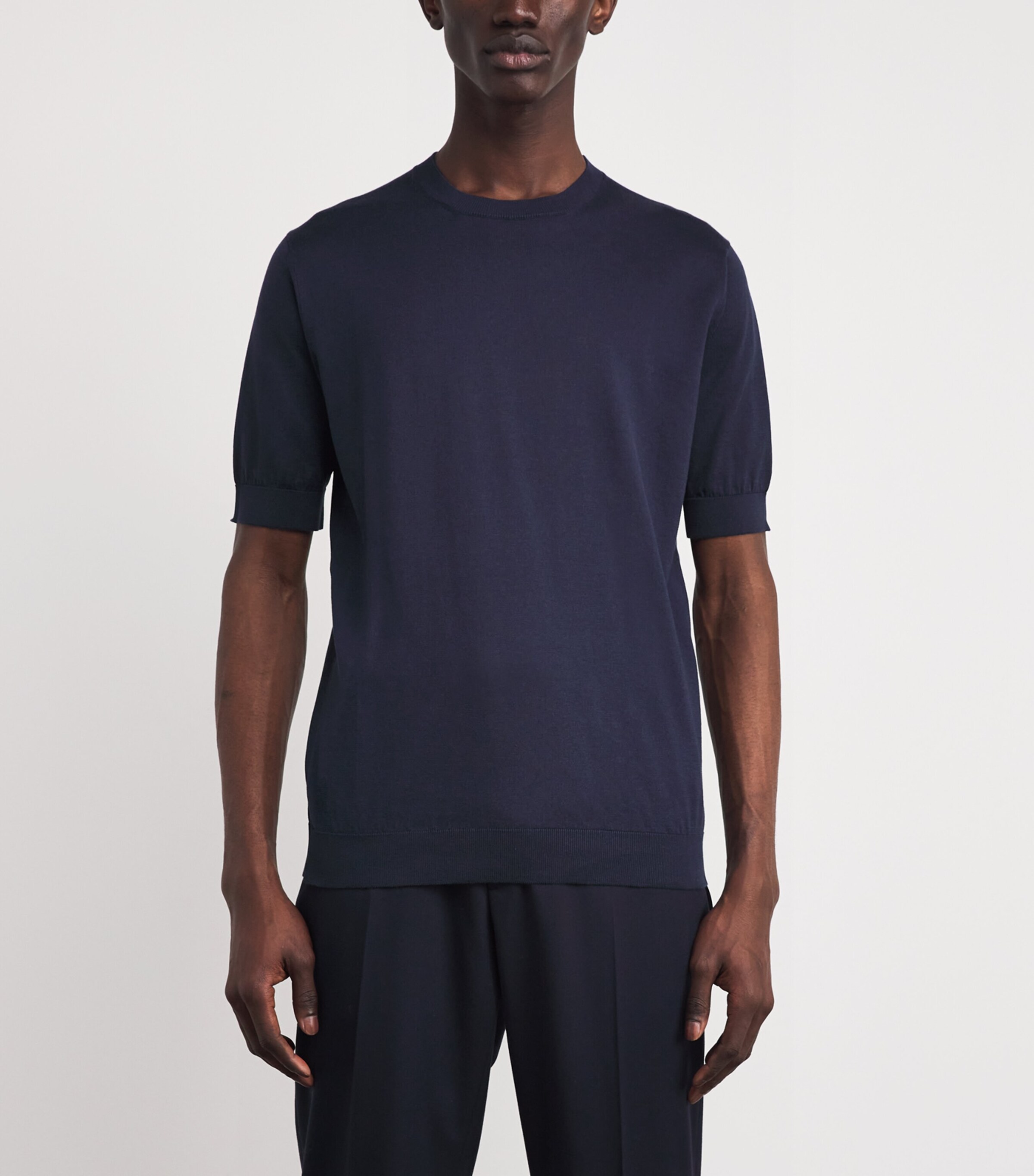 Cotton Jersey T-Shirt 850 NAVY Image 3