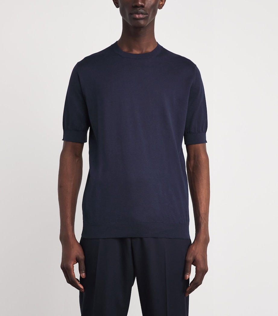 Cotton Jersey T-Shirt 850 NAVY Image 3