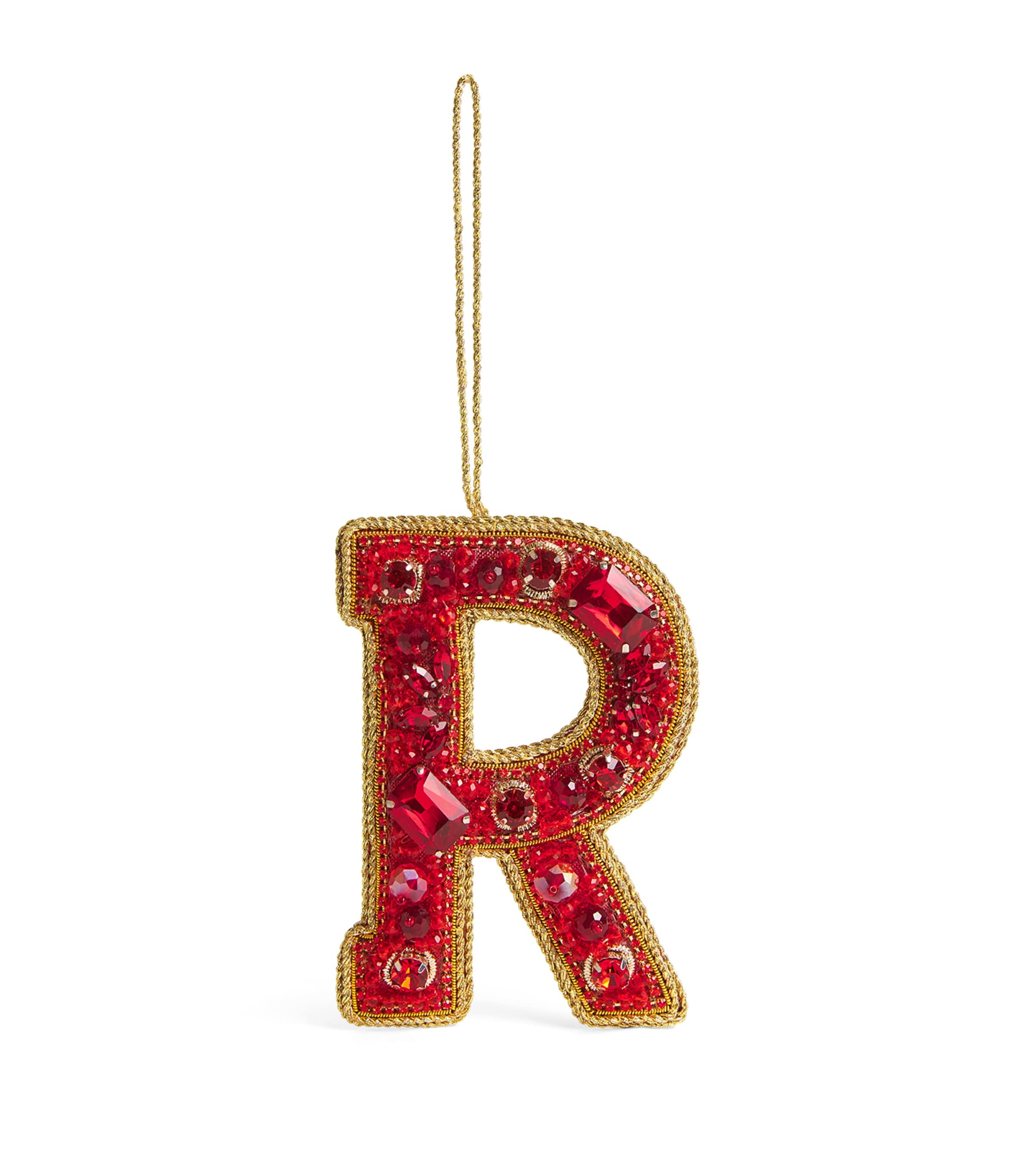 Tinker Tailor Embellished R Tree Decoration In Red