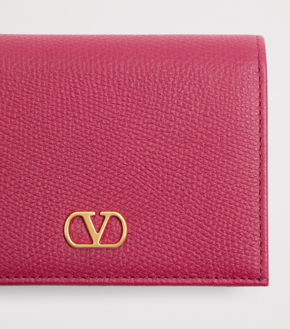 Valentino Garavani Leather French Flap Wallet Image 5