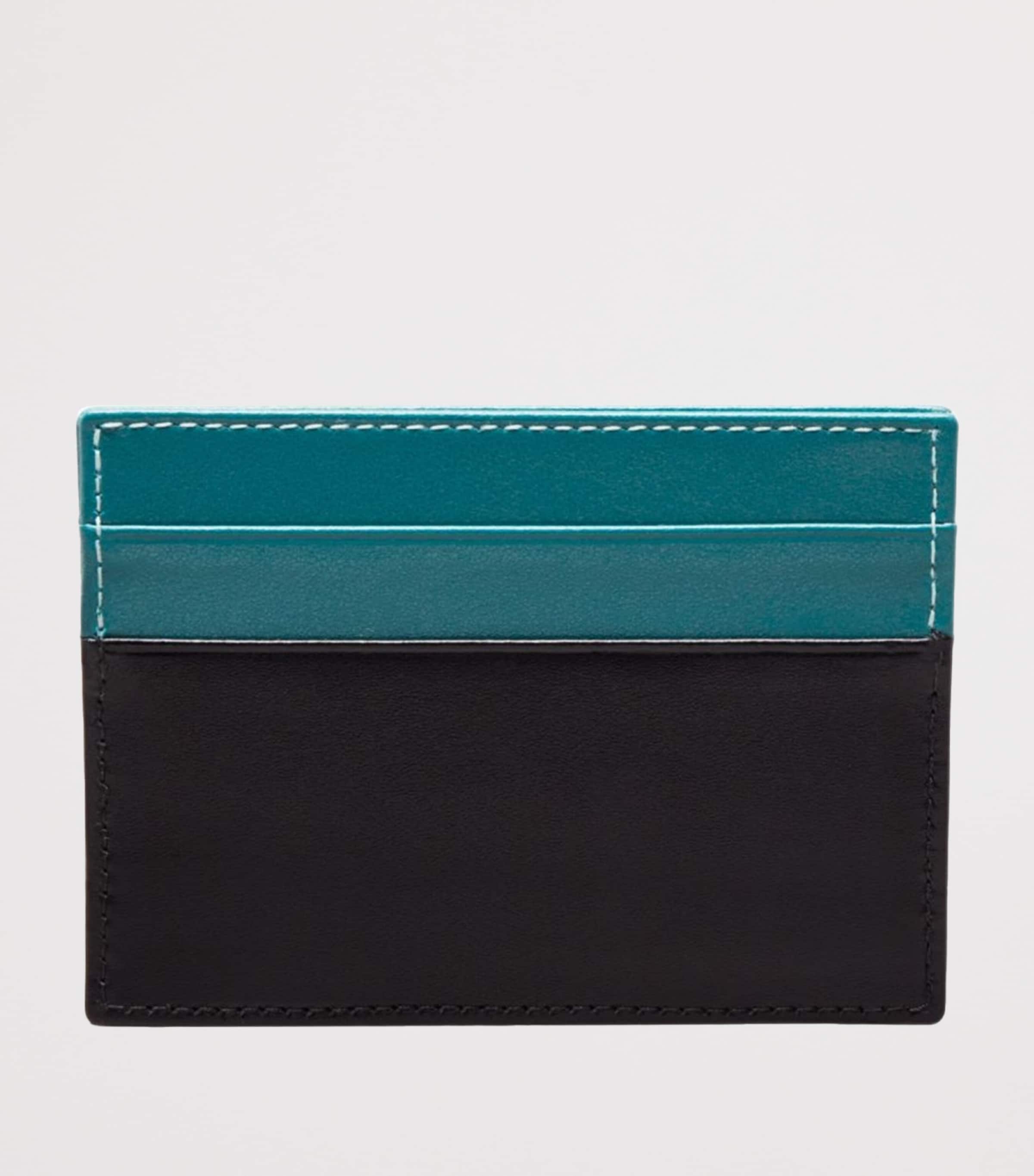 Ettinger Leather Sterling Flat Card Holder Turquoise Image 5