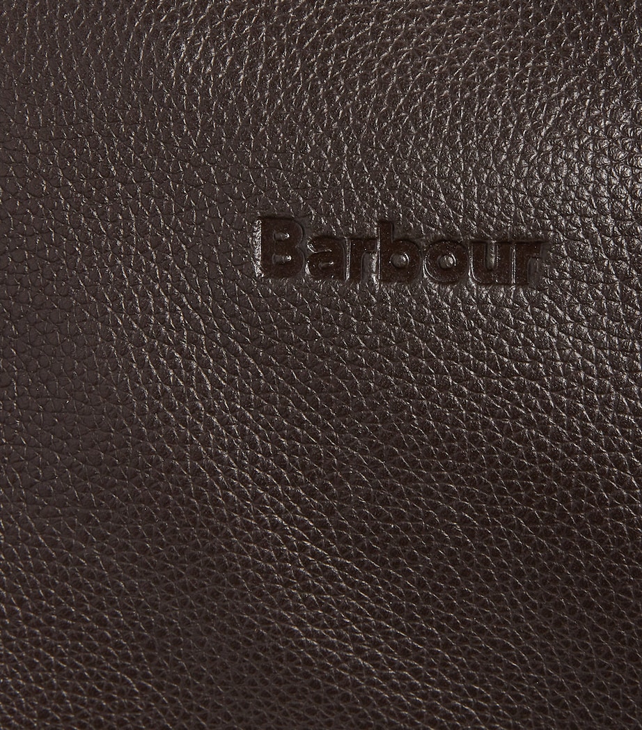 Medium Leather Explorer Holdall CHOCOLATE Image 7